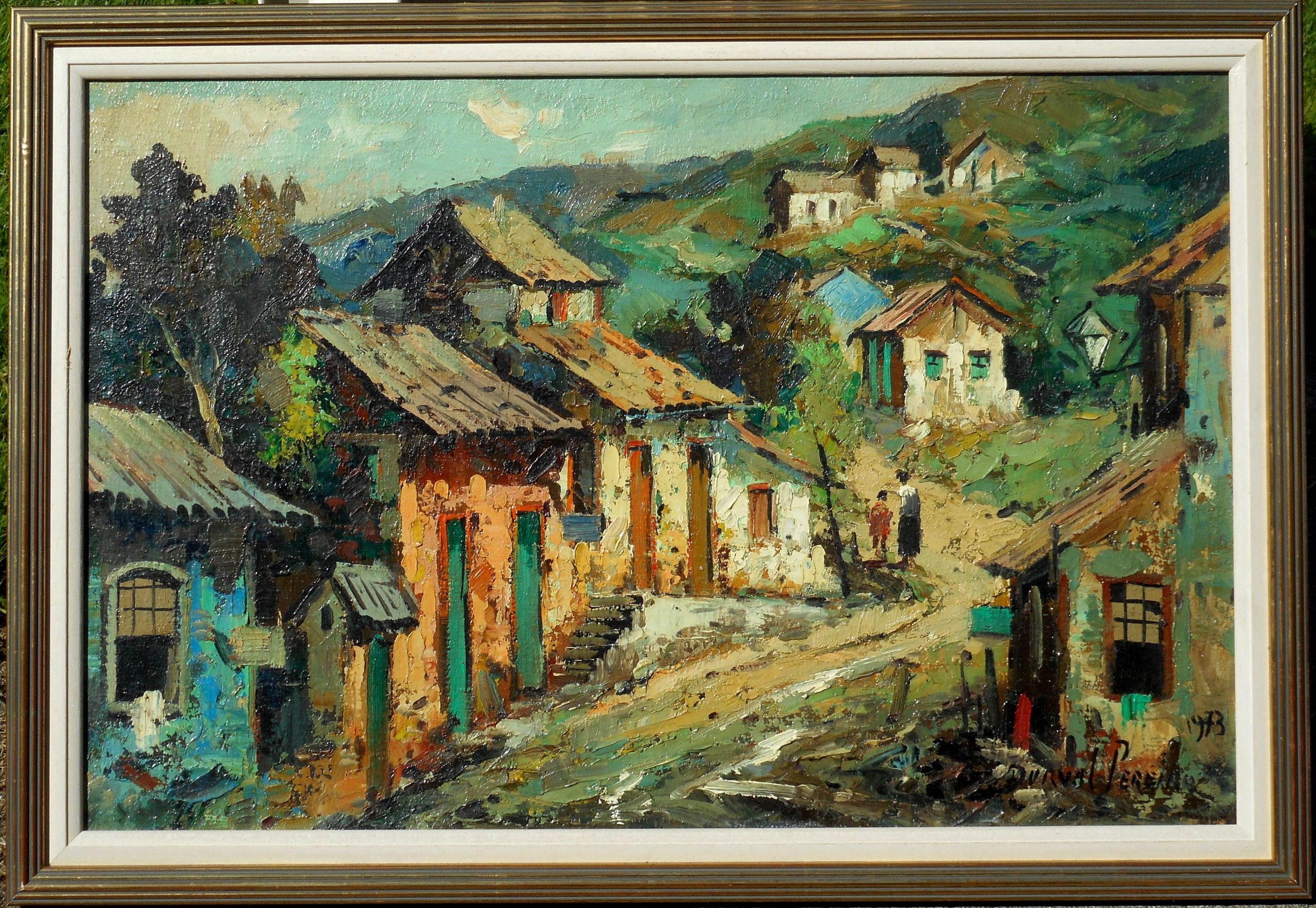 DURVAL PEREIRA hst 40 x 60 cm ( 46 x 66 cm enc) 1973