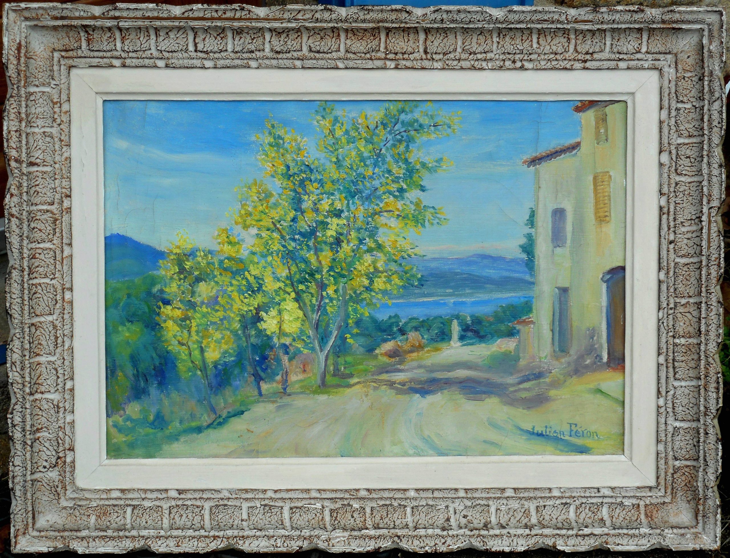 JULIEN FERRON hst 38 x 55 cm (54 x 71 cm enc) GASSIN