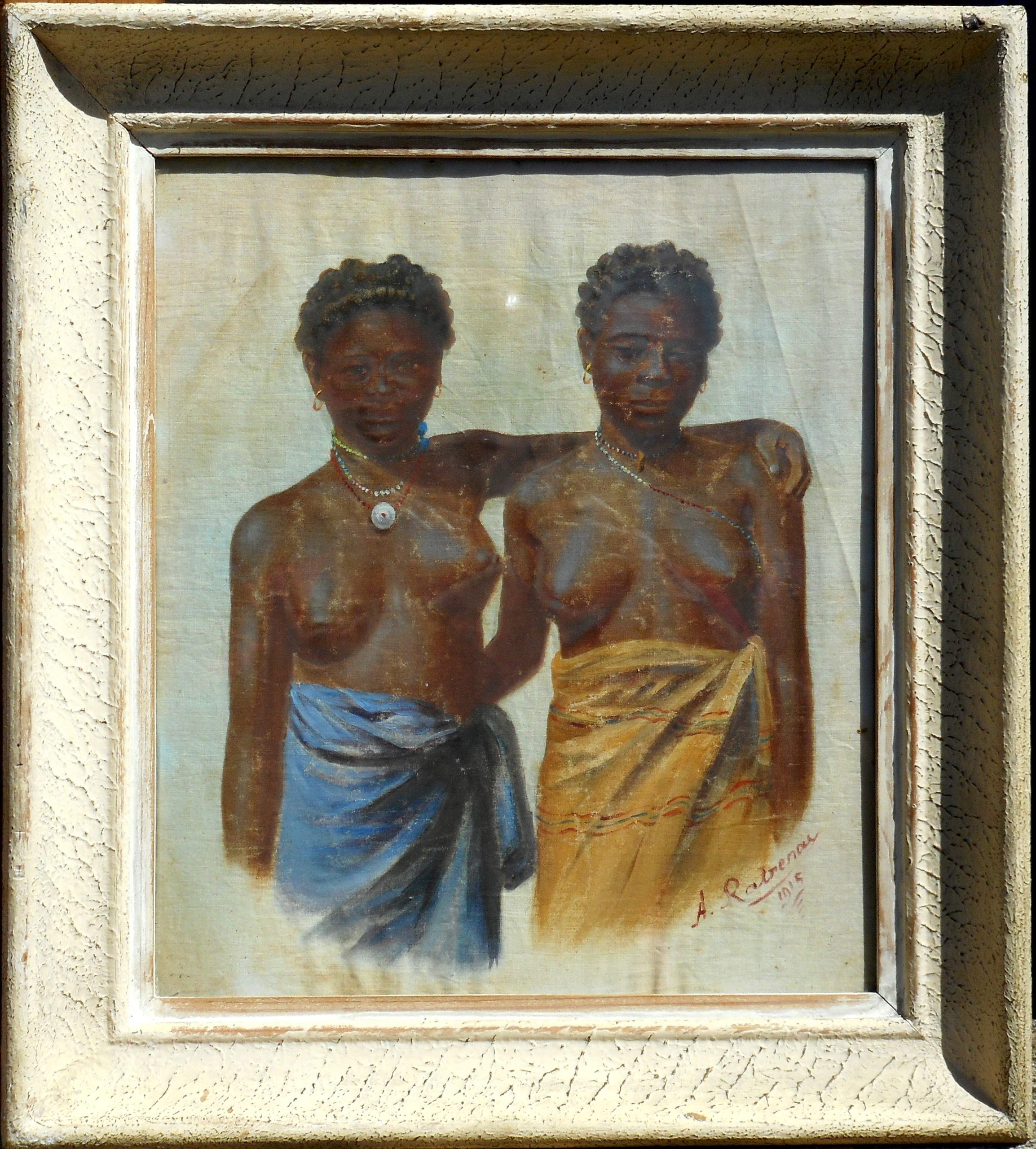 Antoine RATRENA pstmc 30 x 26 cm à vue 1915 (41 x 37 cm enc)