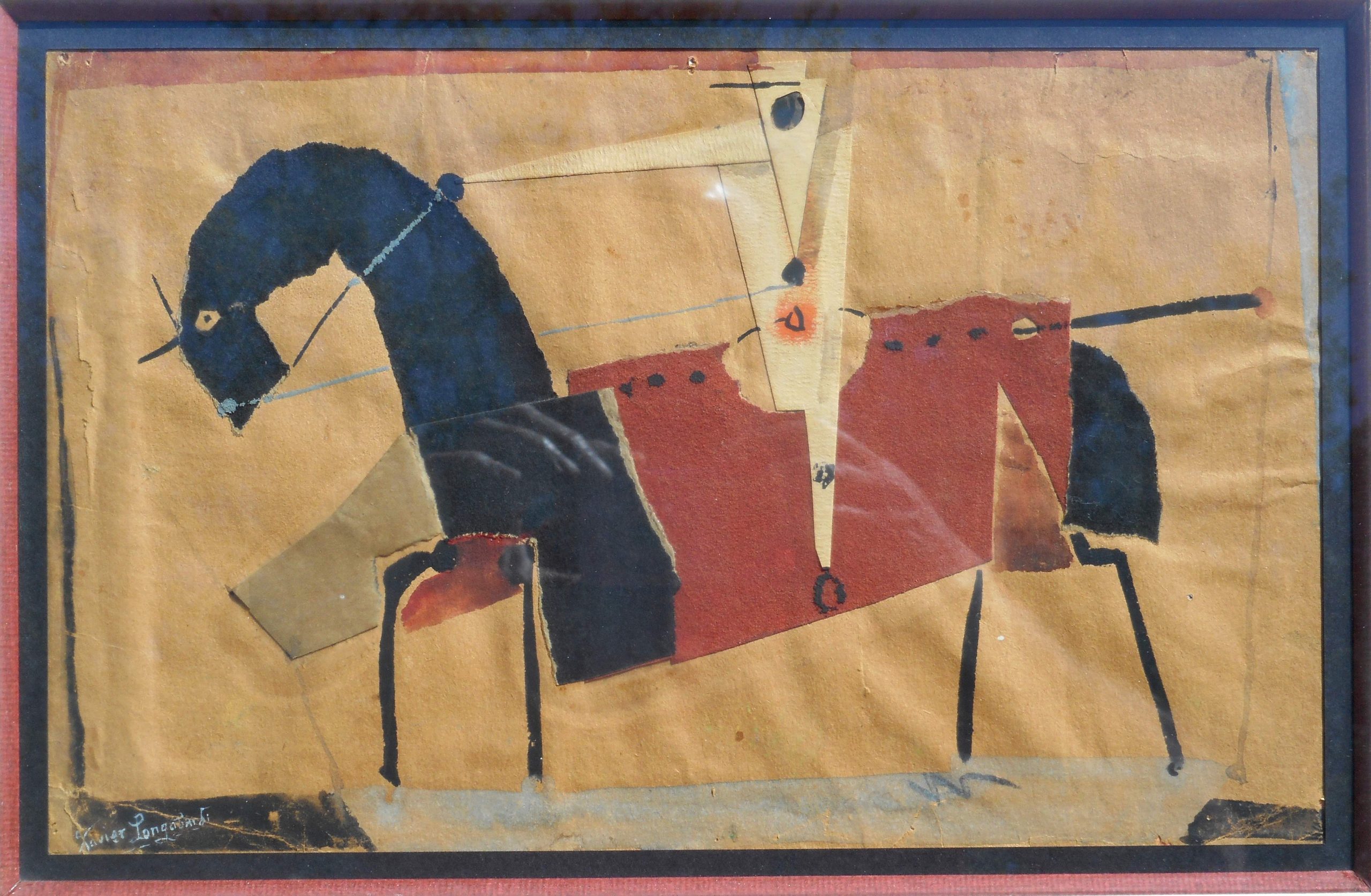 Xavier LONGOBARDI tech mixte 20 x 31 cm à vue