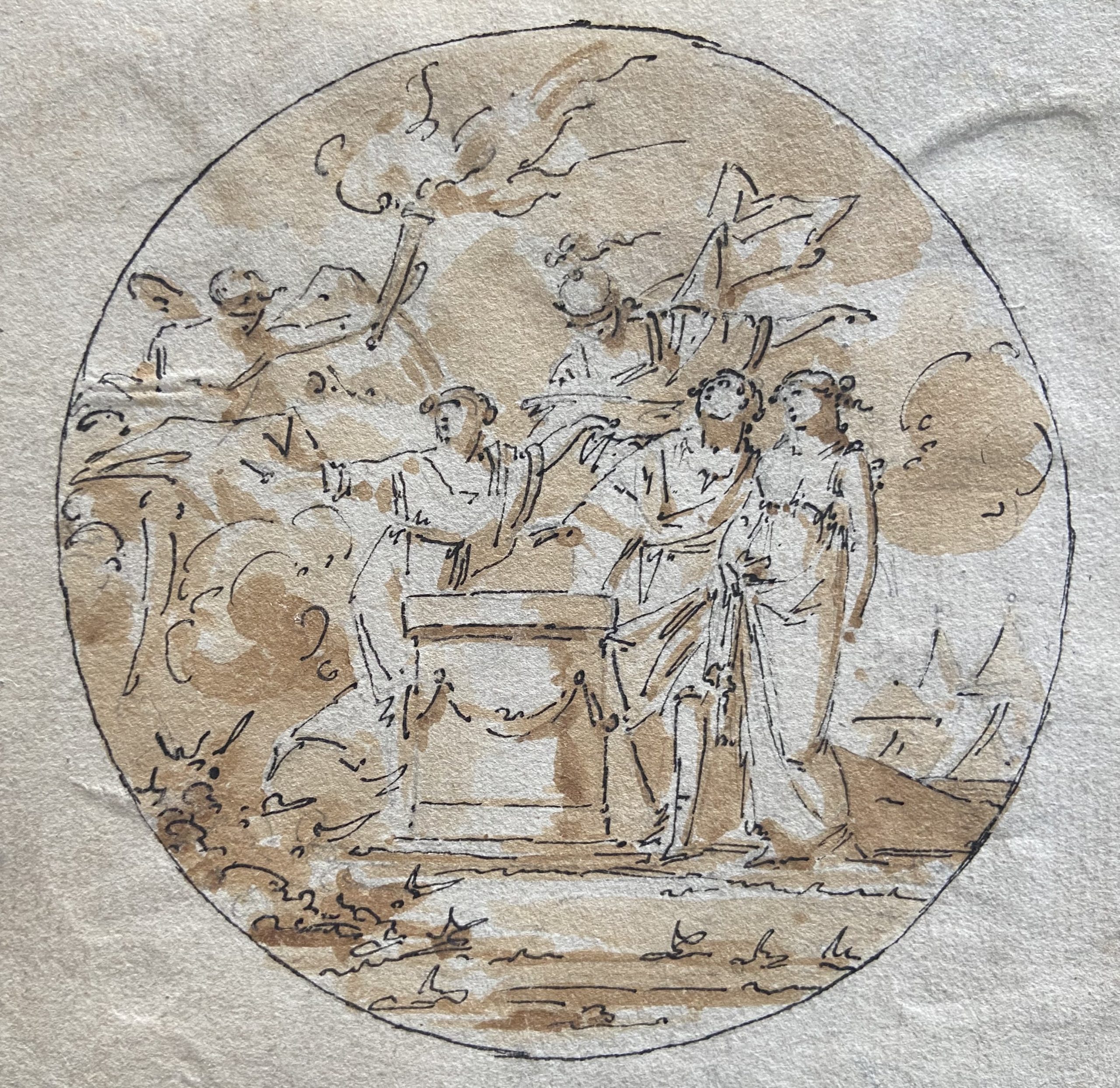 Ecole française XVIII° Un mariage 3