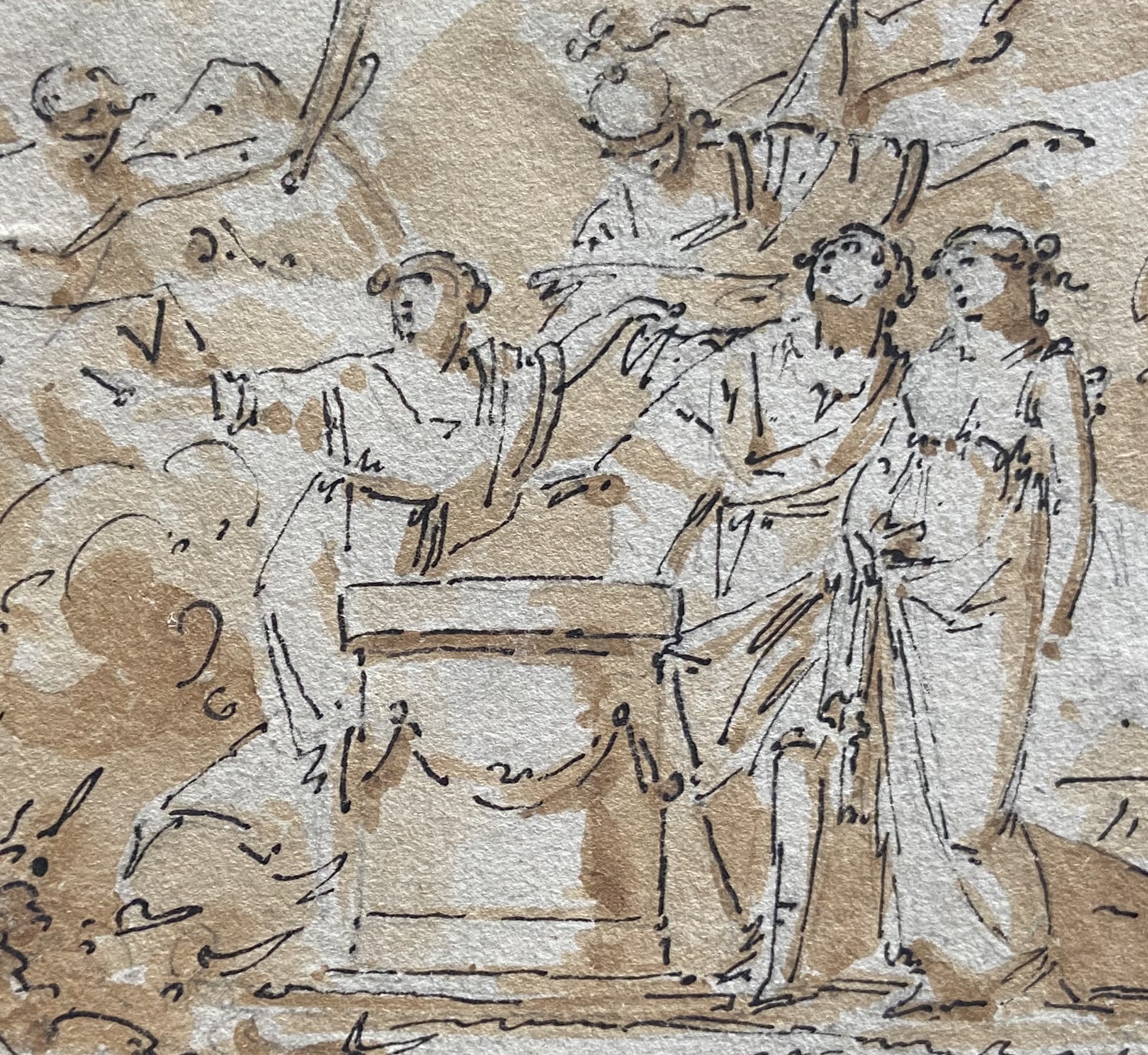 Ecole française XVIII° Un mariage 4