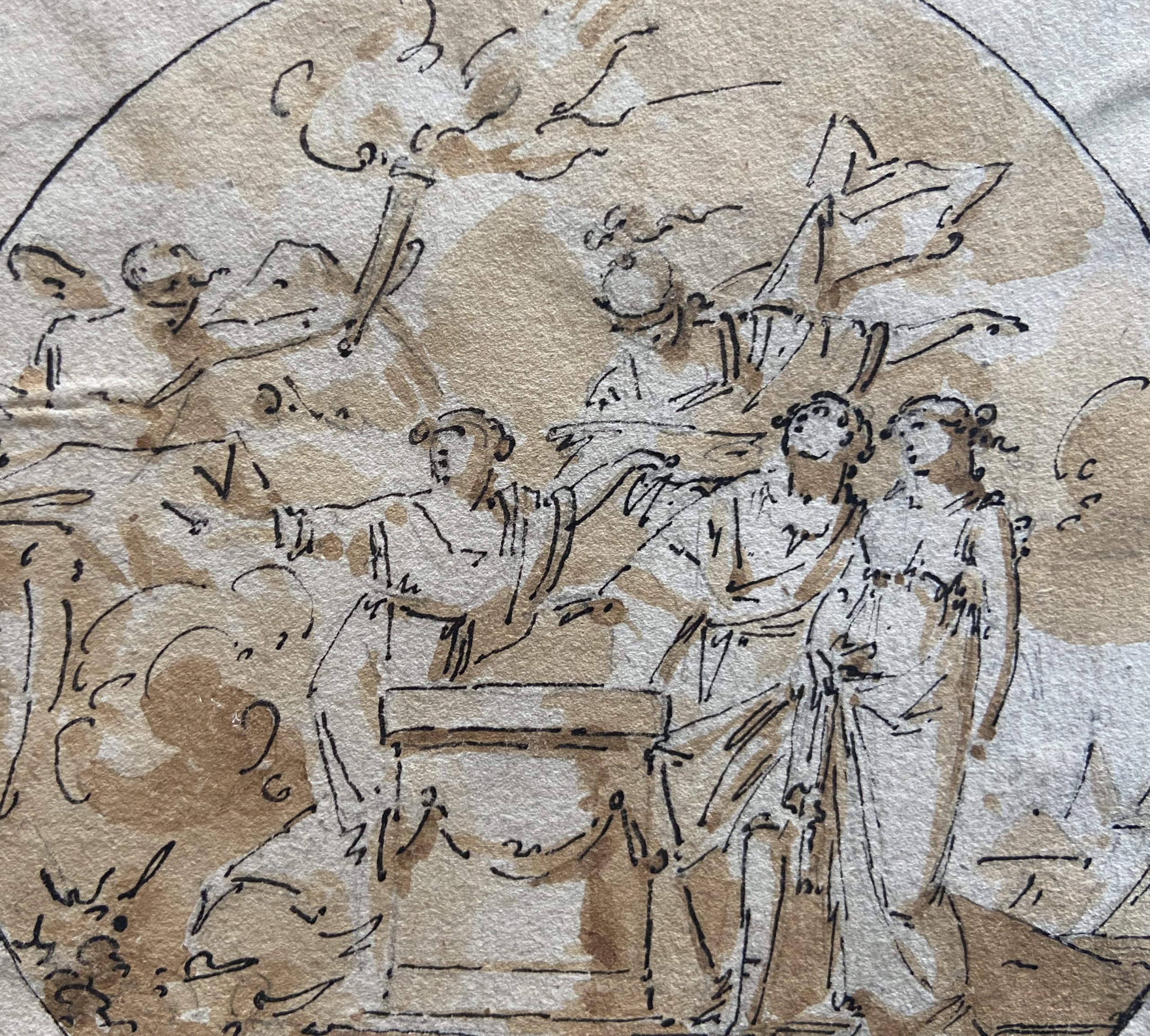 Ecole française XVIII° Un mariage 5