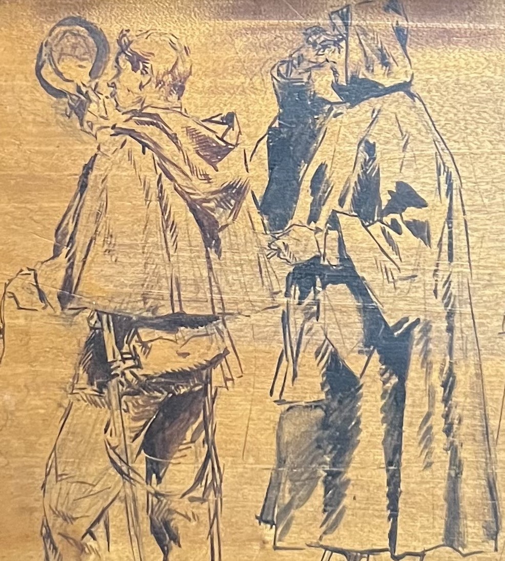 Detaille encre sur bois 2 2
