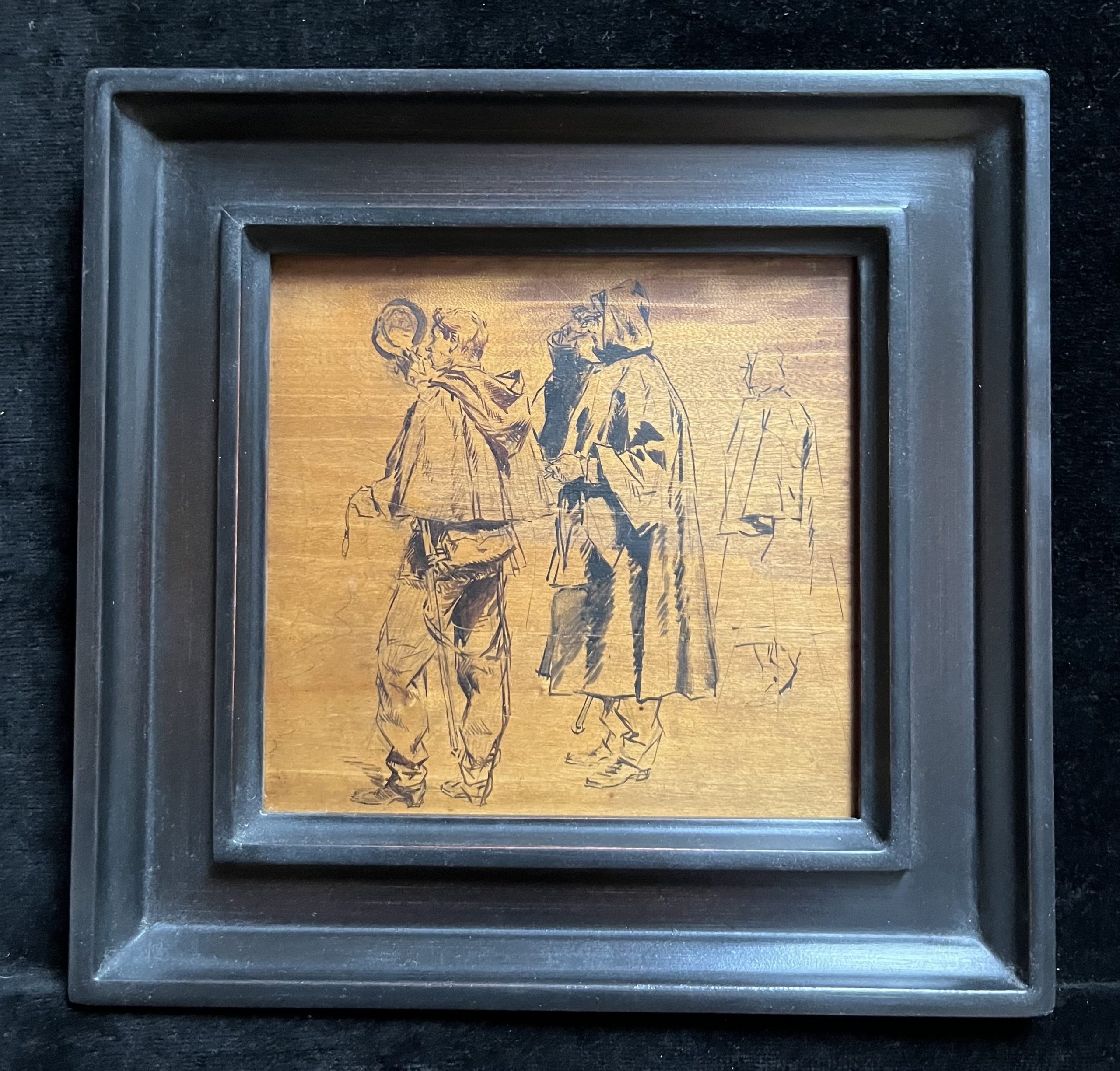 Detaille encre sur bois 2 3
