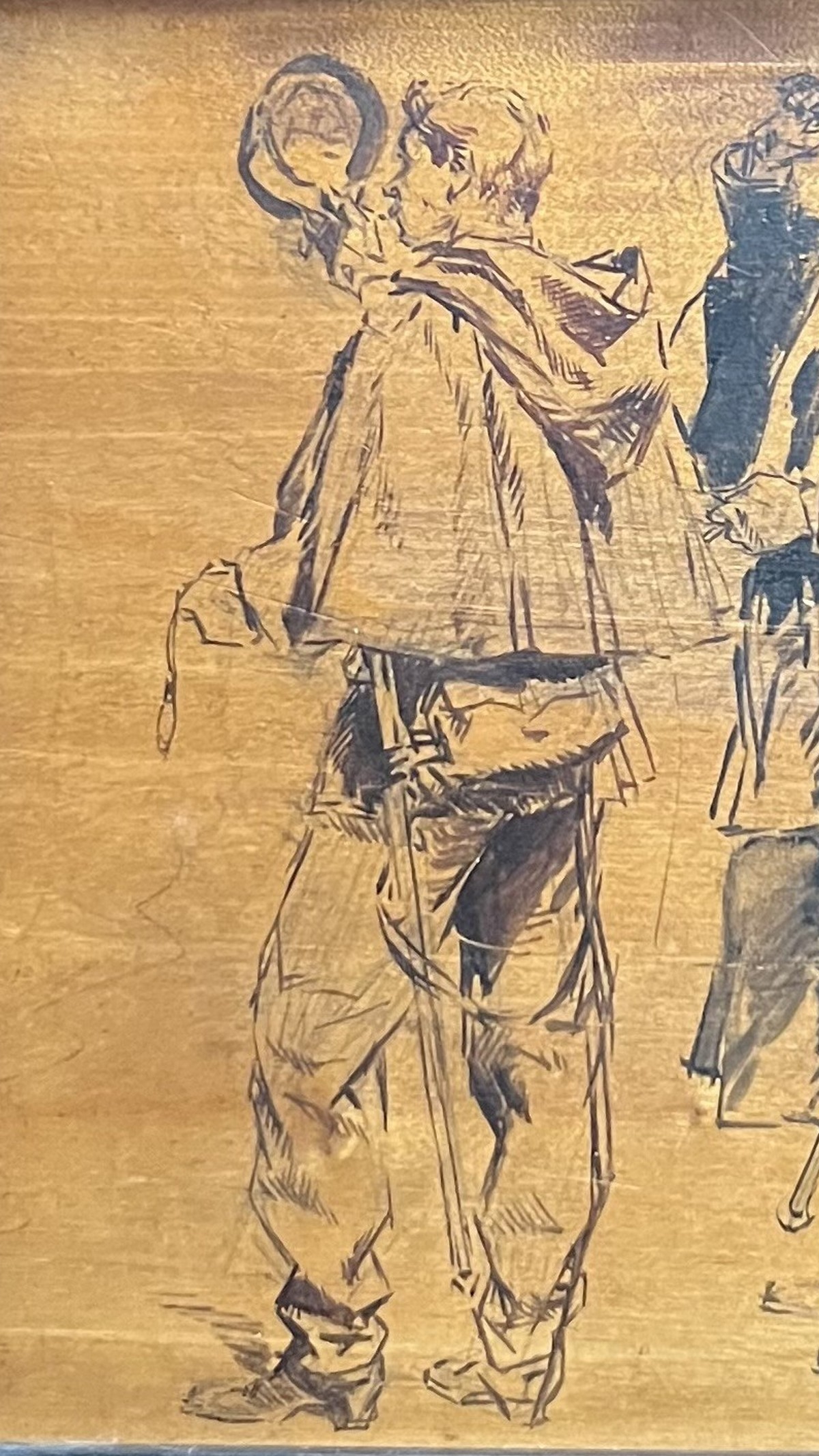 Detaille encre sur bois 3 2