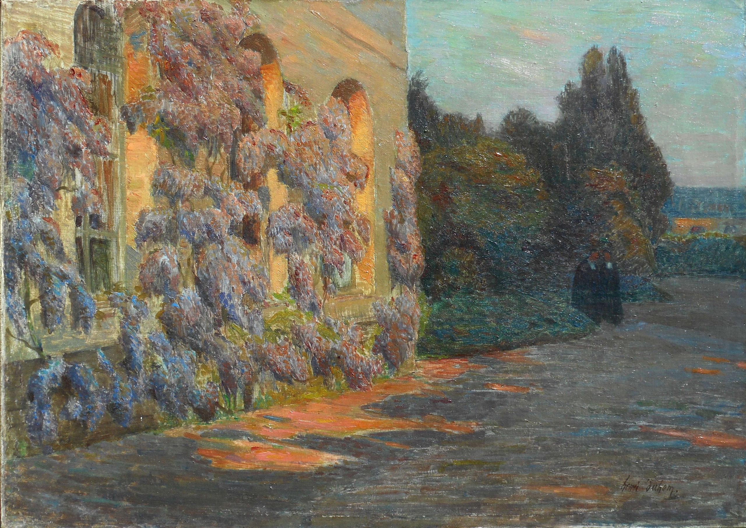 HENRI DUHEM HST 33 x 46 cm la glycine