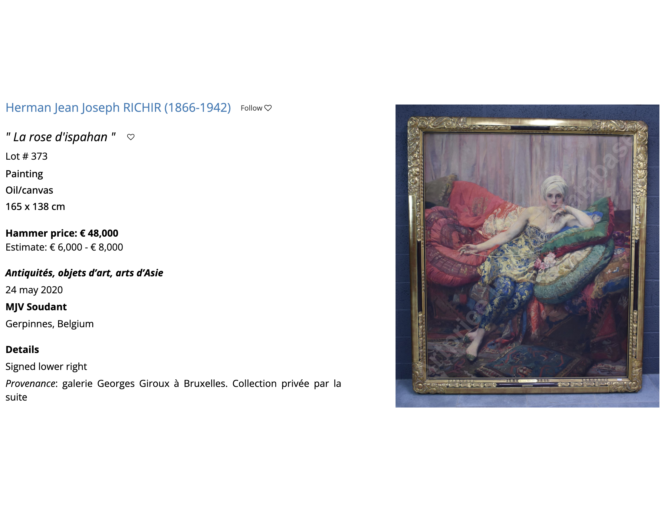 Herman Richir la rose d'ipahan