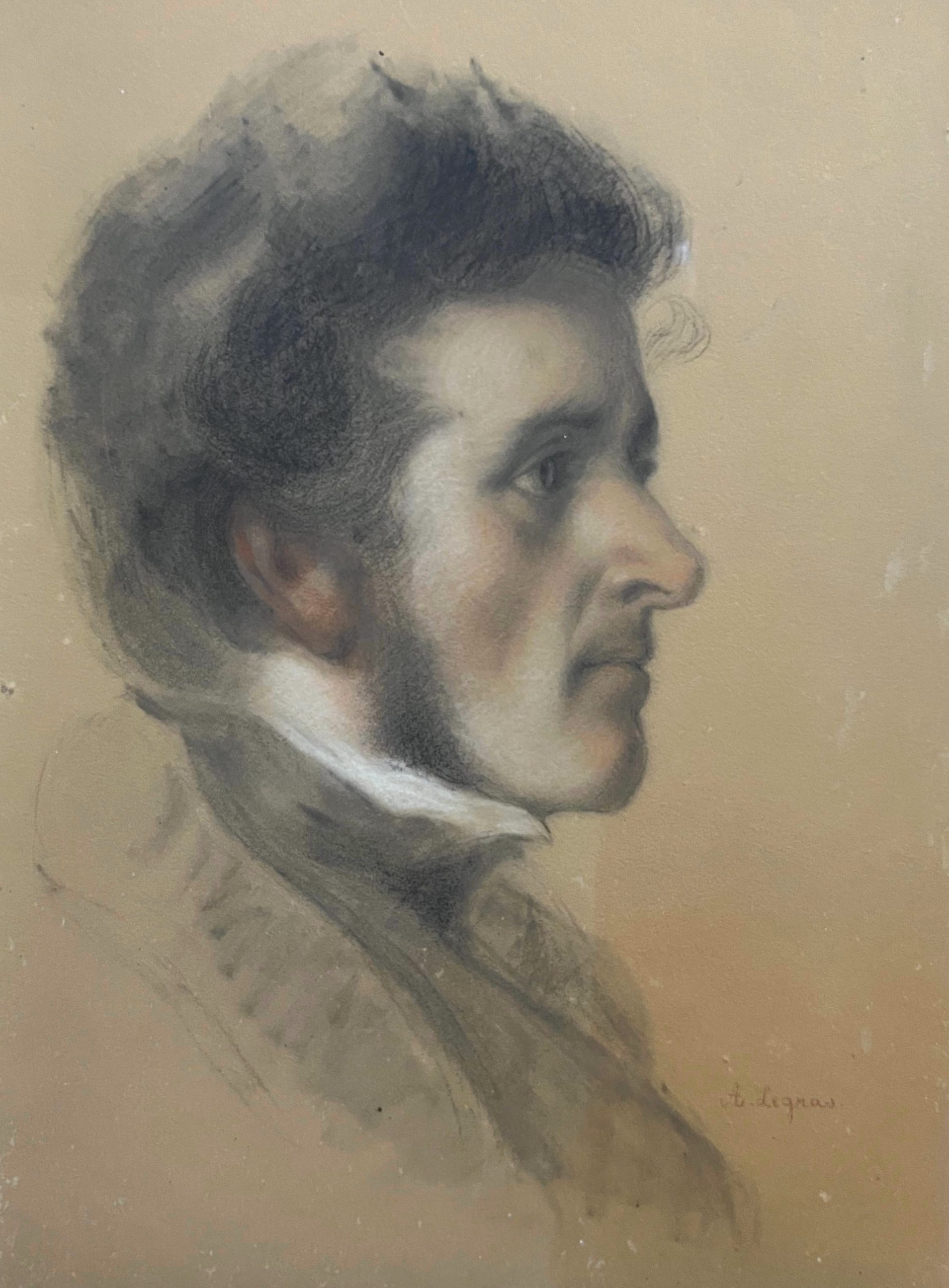 Legras portrait d'homme pastel 1 1