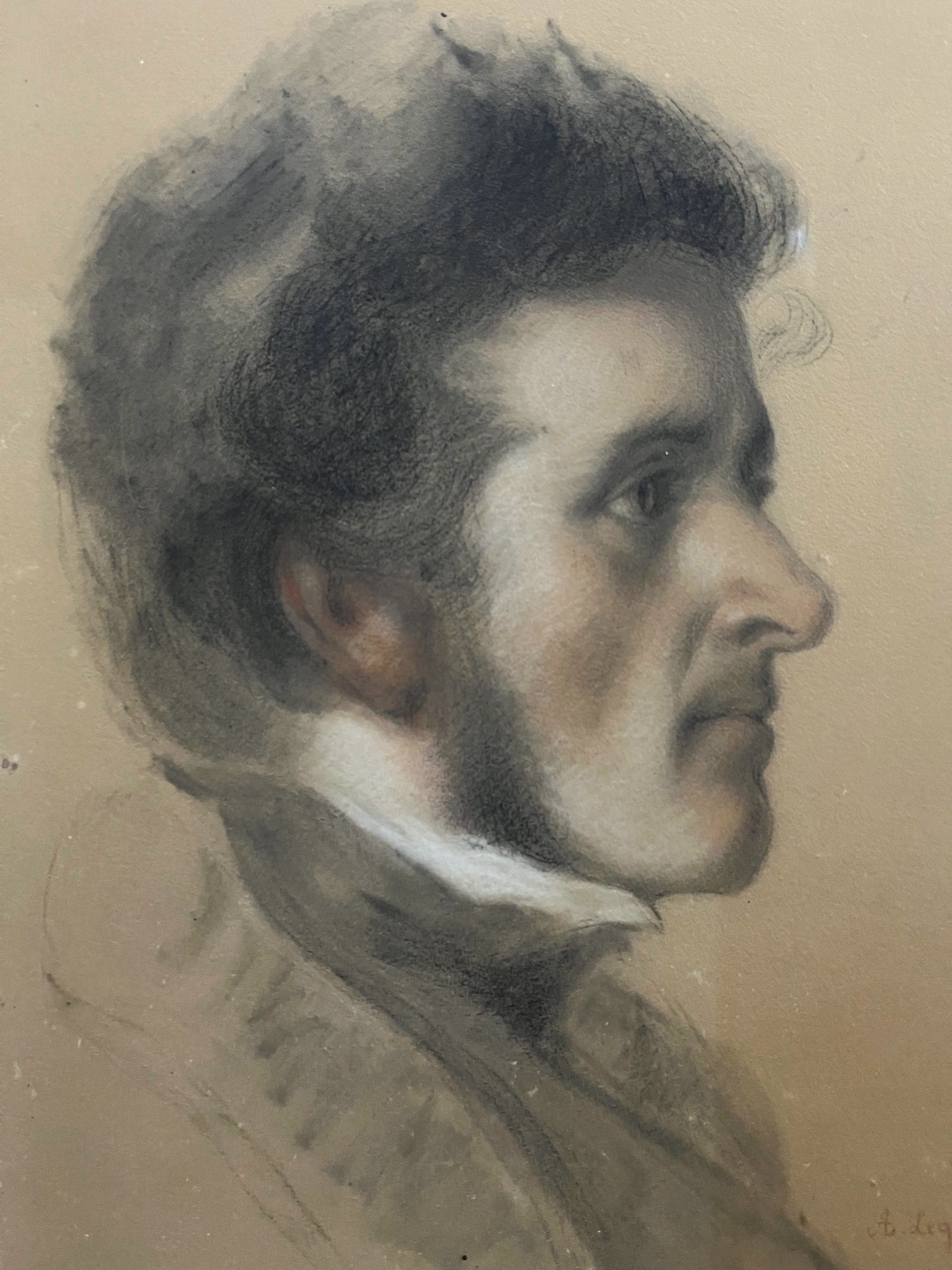 Legras portrait d'homme pastel 2