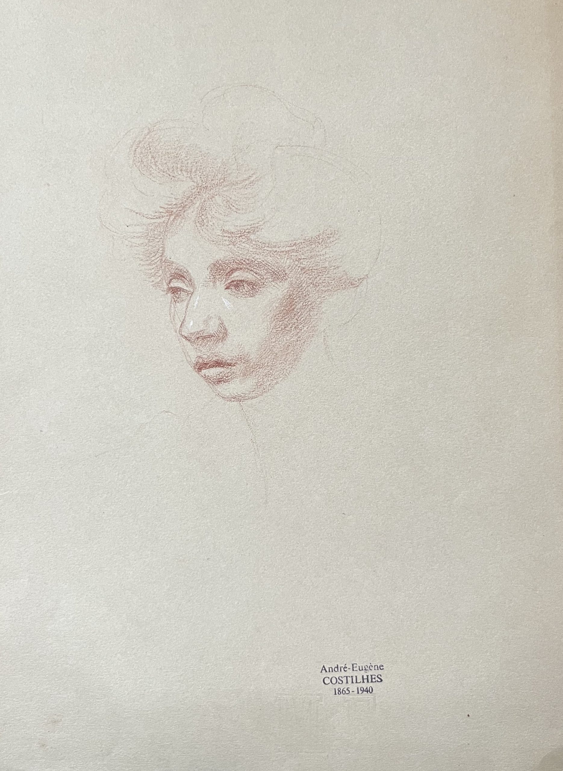 Costilhes Portrait de femme sanguine 1