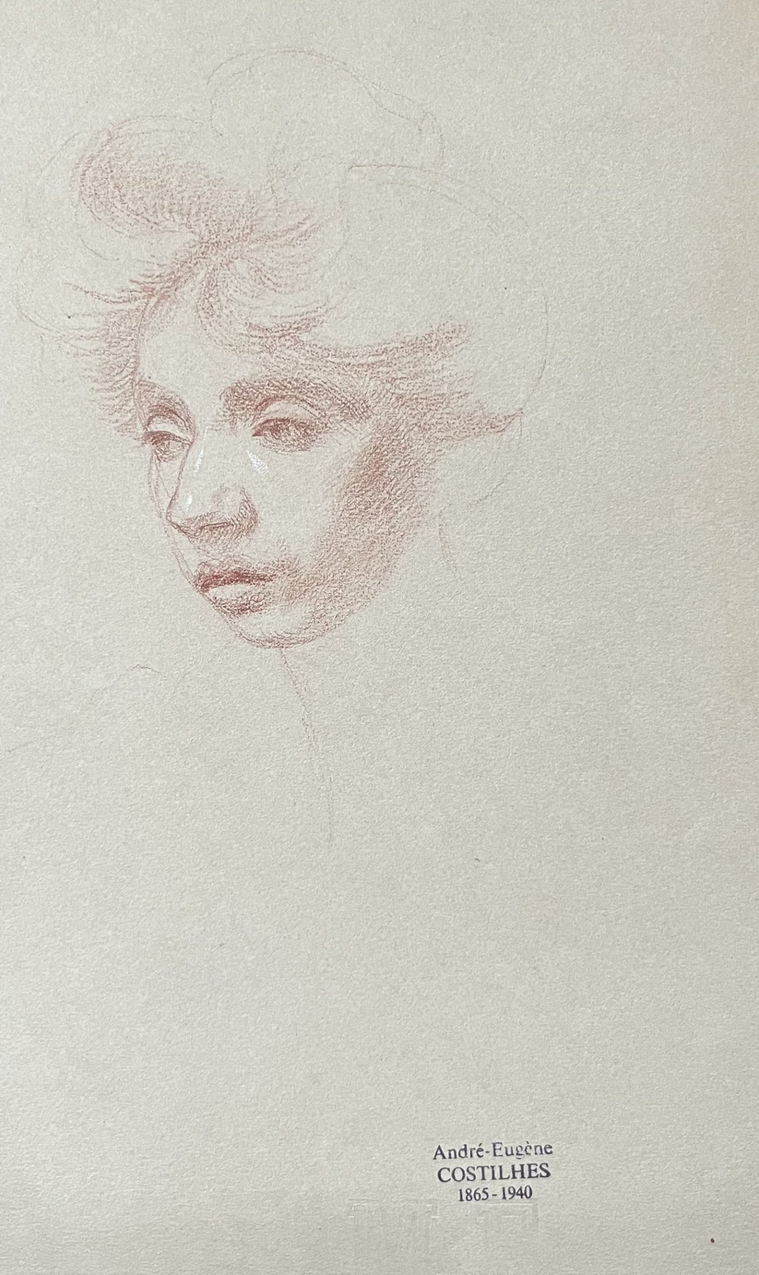 Costilhes Portrait de femme sanguine 3