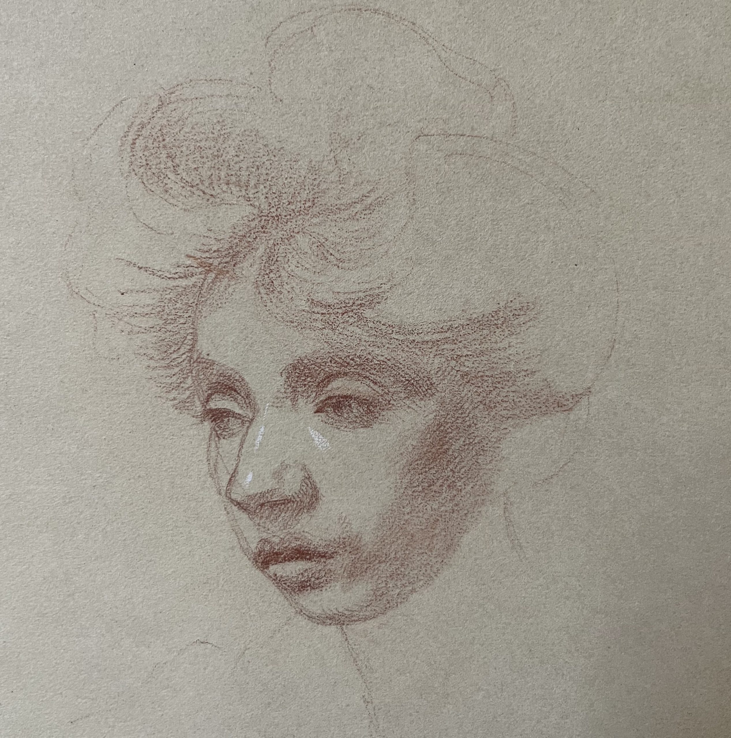 Costilhes Portrait de femme sanguine 5