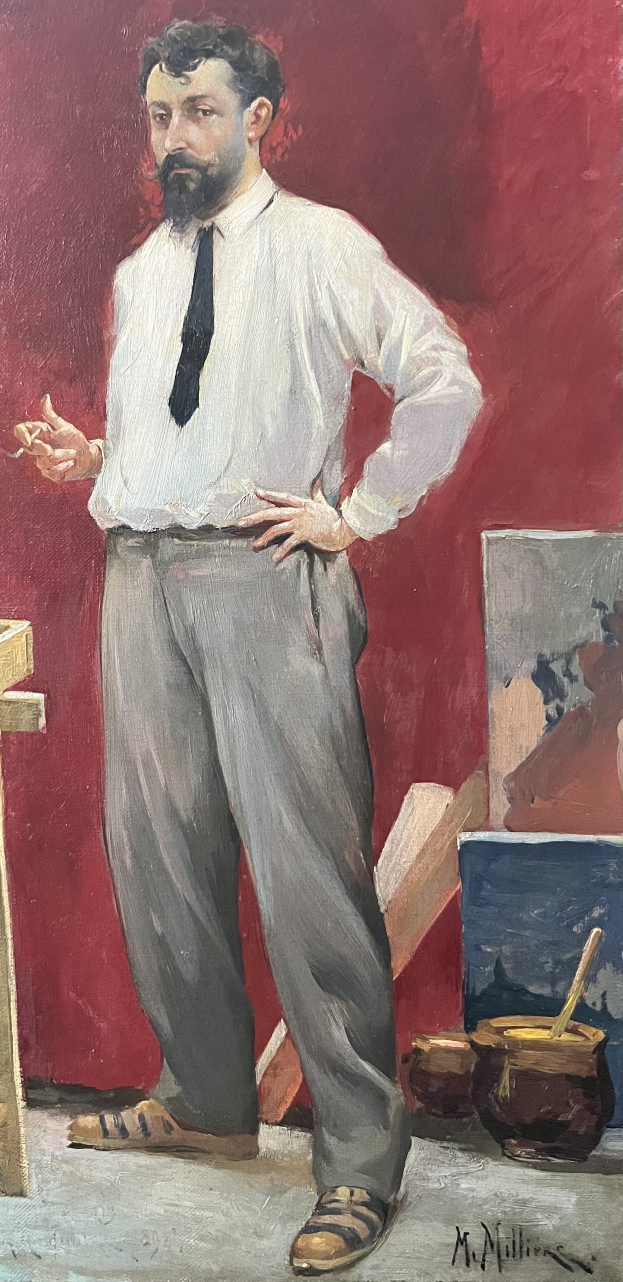 Maurice Milliere Portrait d'artiste 2