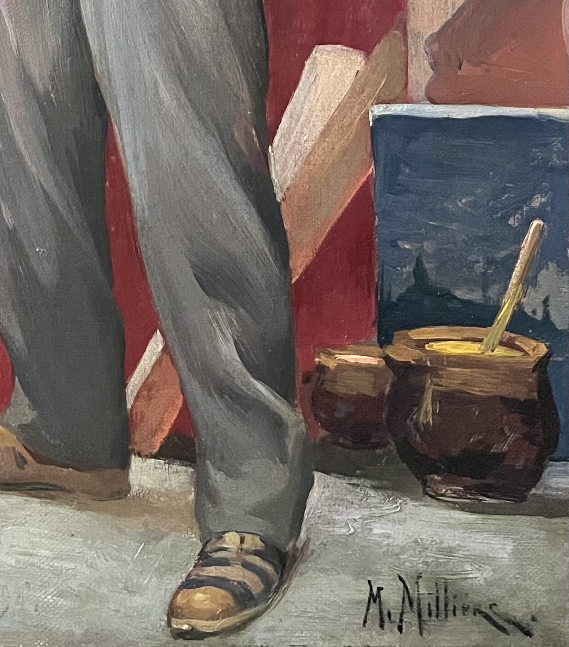 Maurice Milliere Portrait d'artiste 3