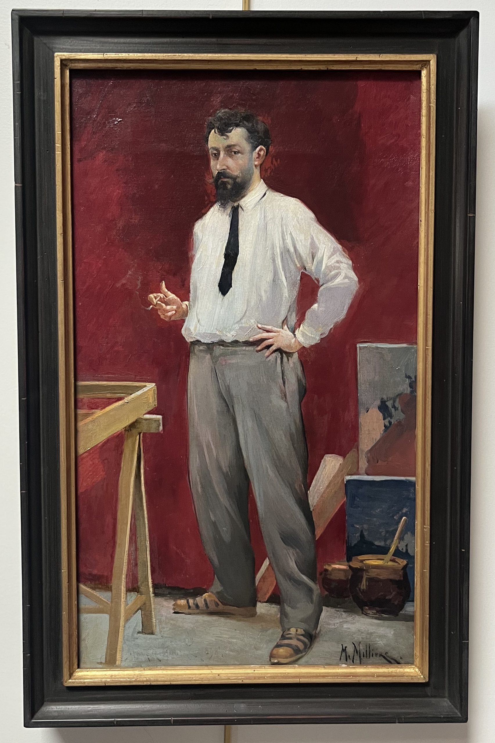 Maurice Milliere Portrait d'artiste 6 3
