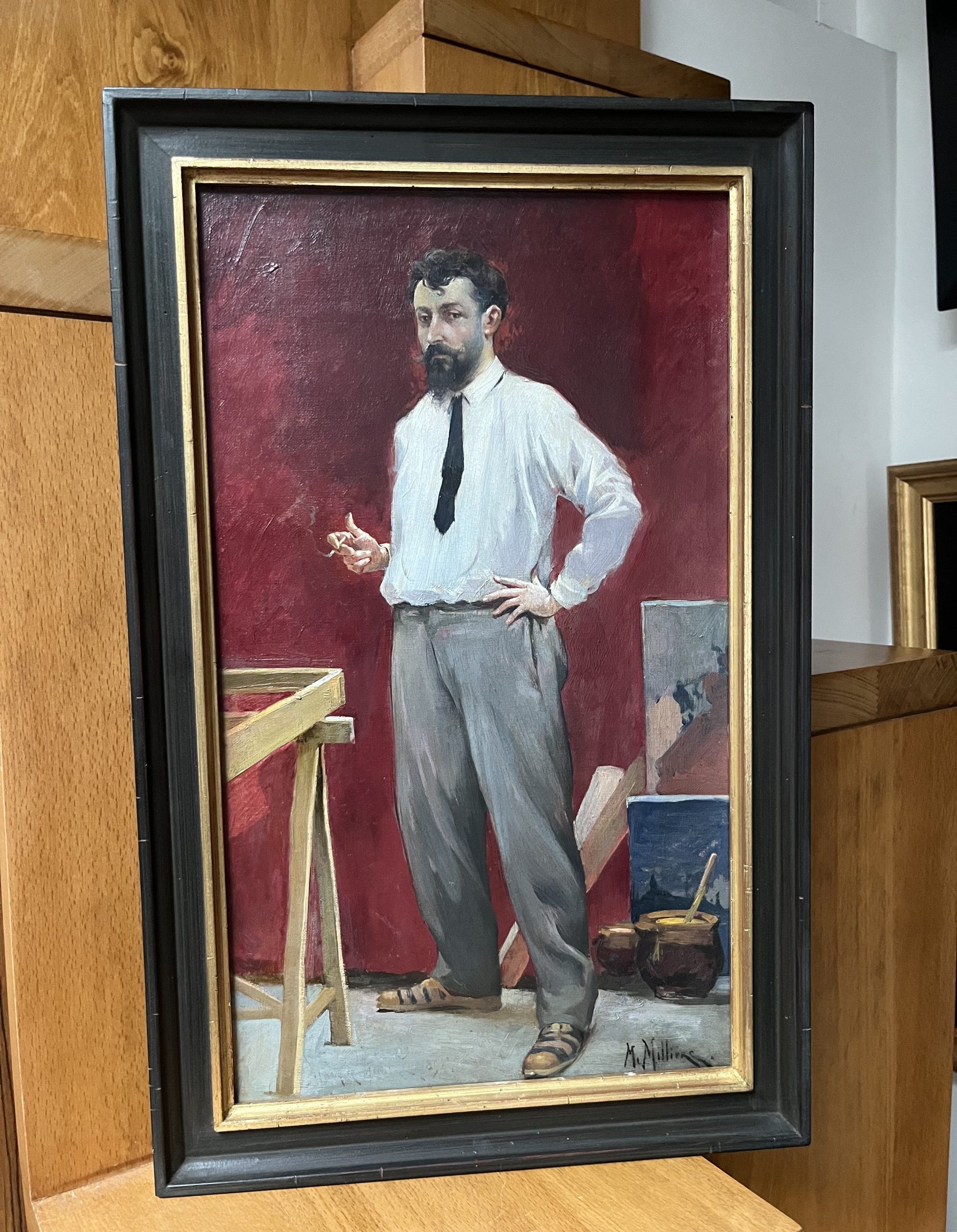 Maurice Milliere Portrait d'artiste 9