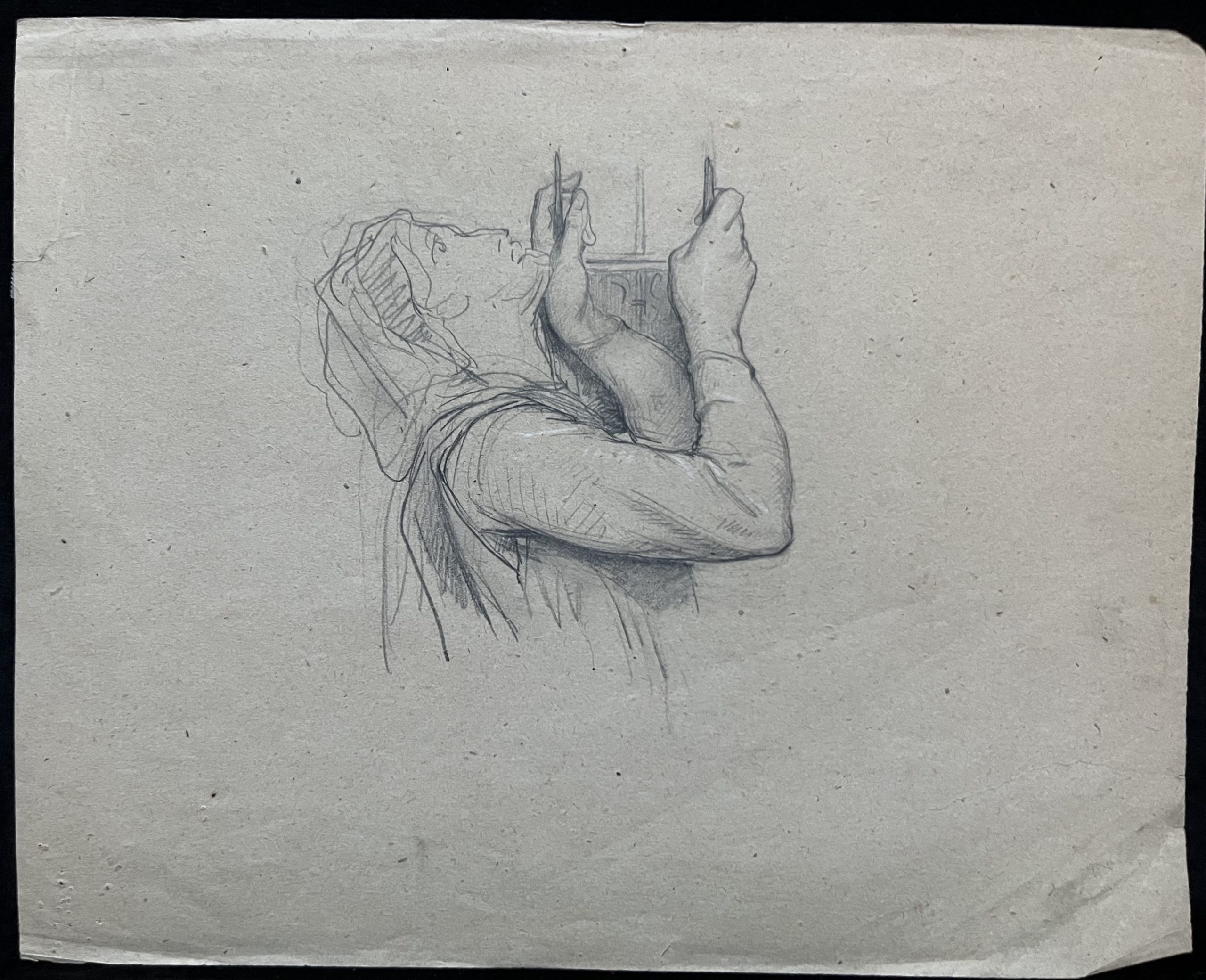Attribué à Rochegrosse Femme à la lyre 2