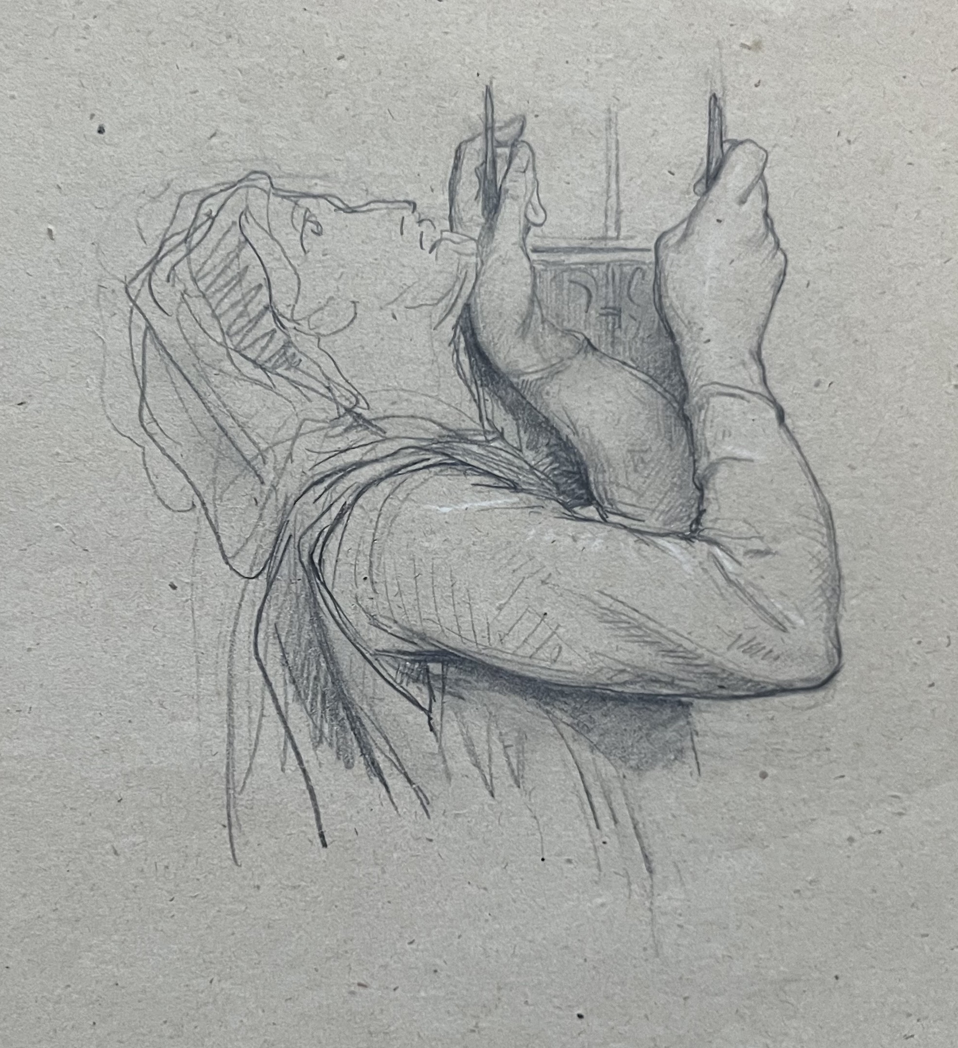 Attribué à Rochegrosse Femme à la lyre 3