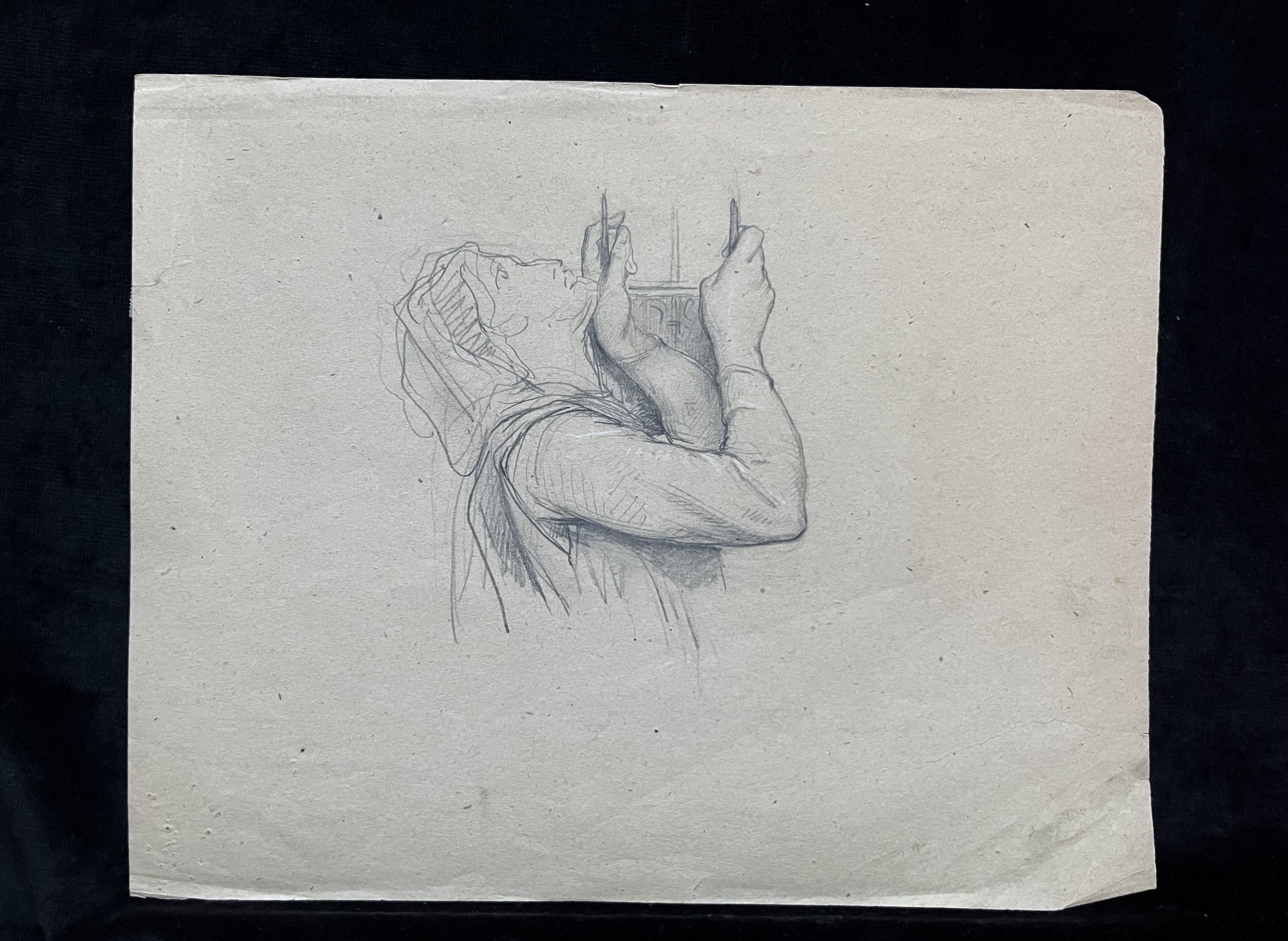 Attribué à Rochegrosse Femme à la lyre 4