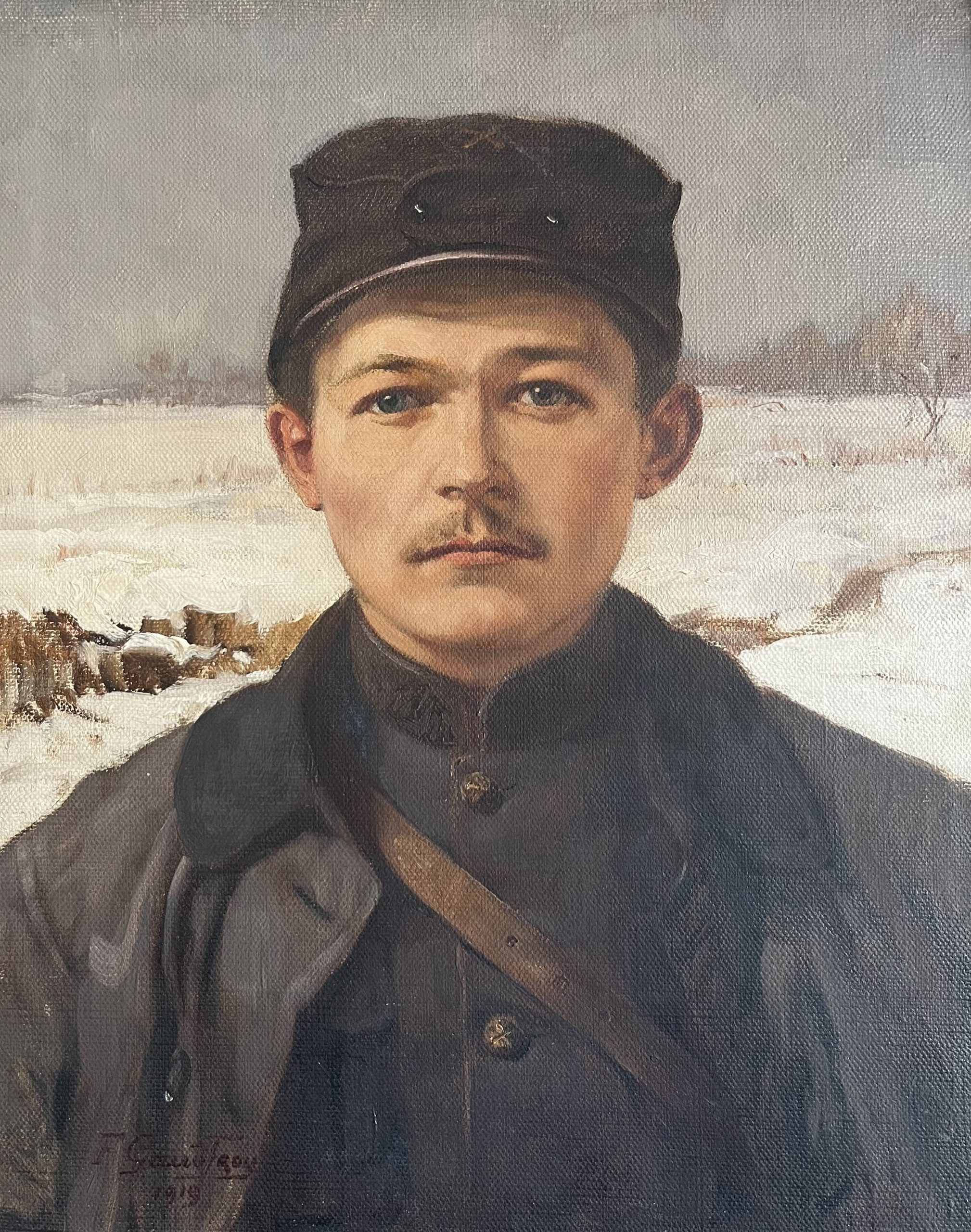 Fernand Gaudfroy Soldat en hiver 1