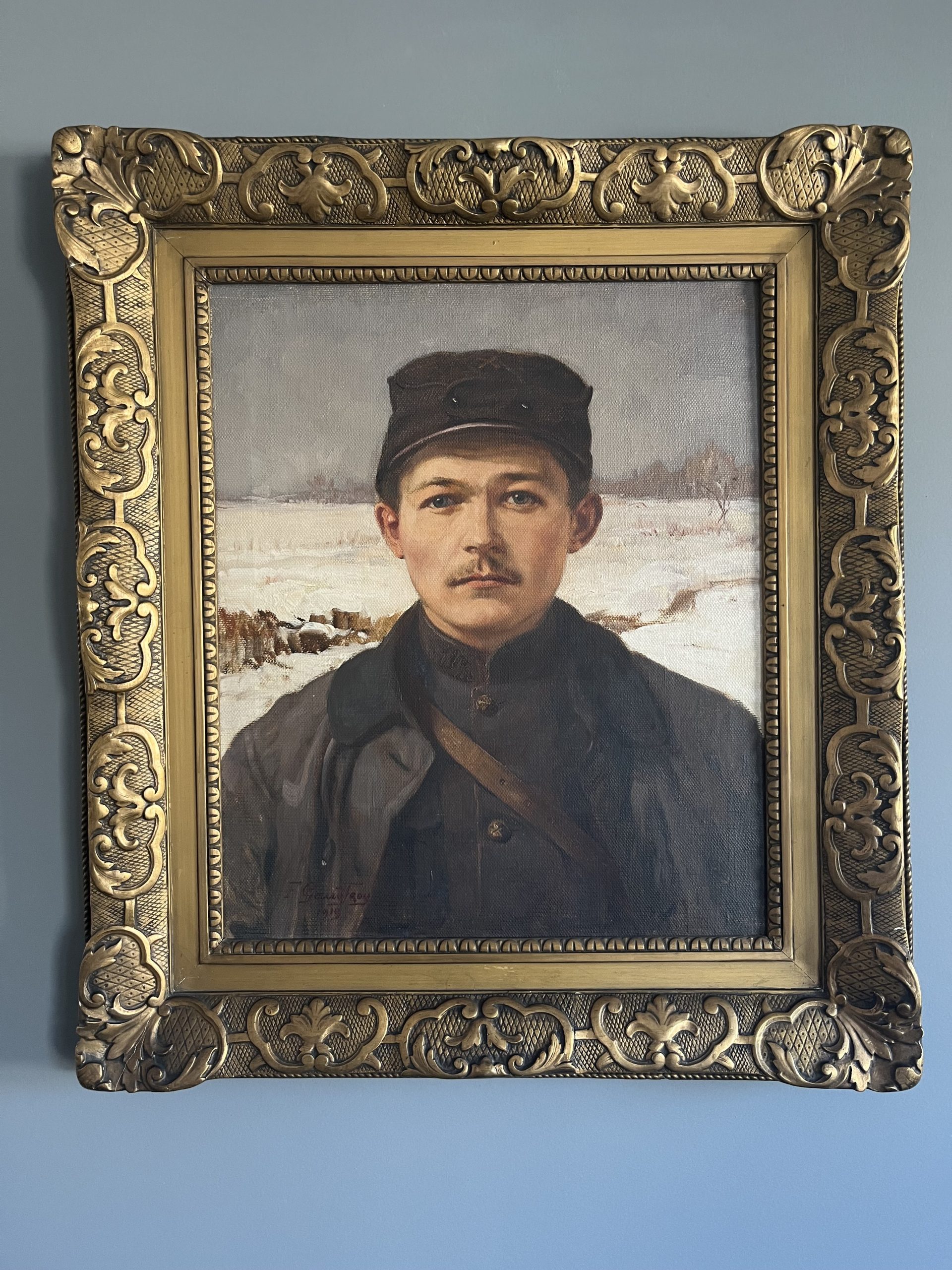 Fernand Gaudfroy Soldat en hiver 12