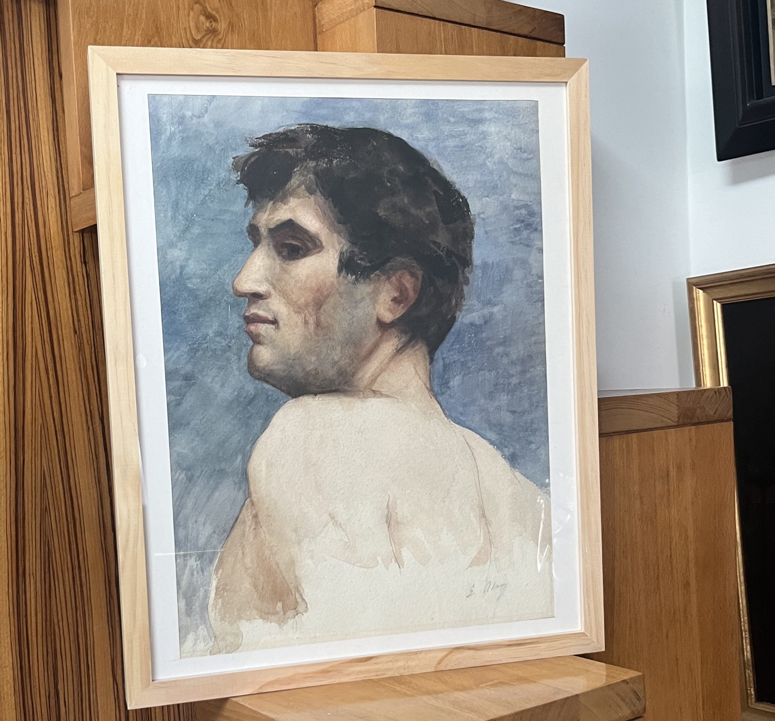 Homme en buste aquarelle 10
