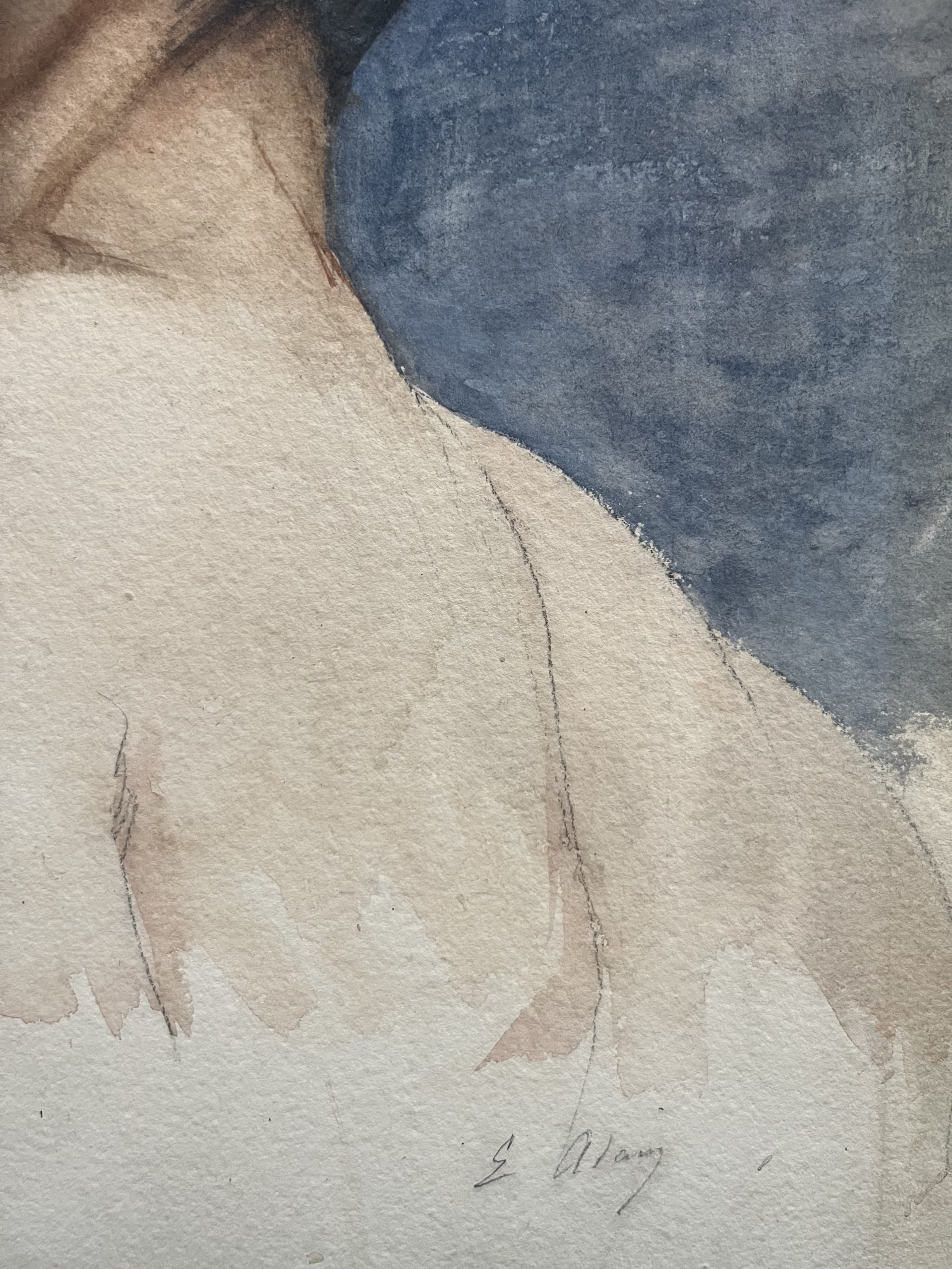 Homme en buste aquarelle 6