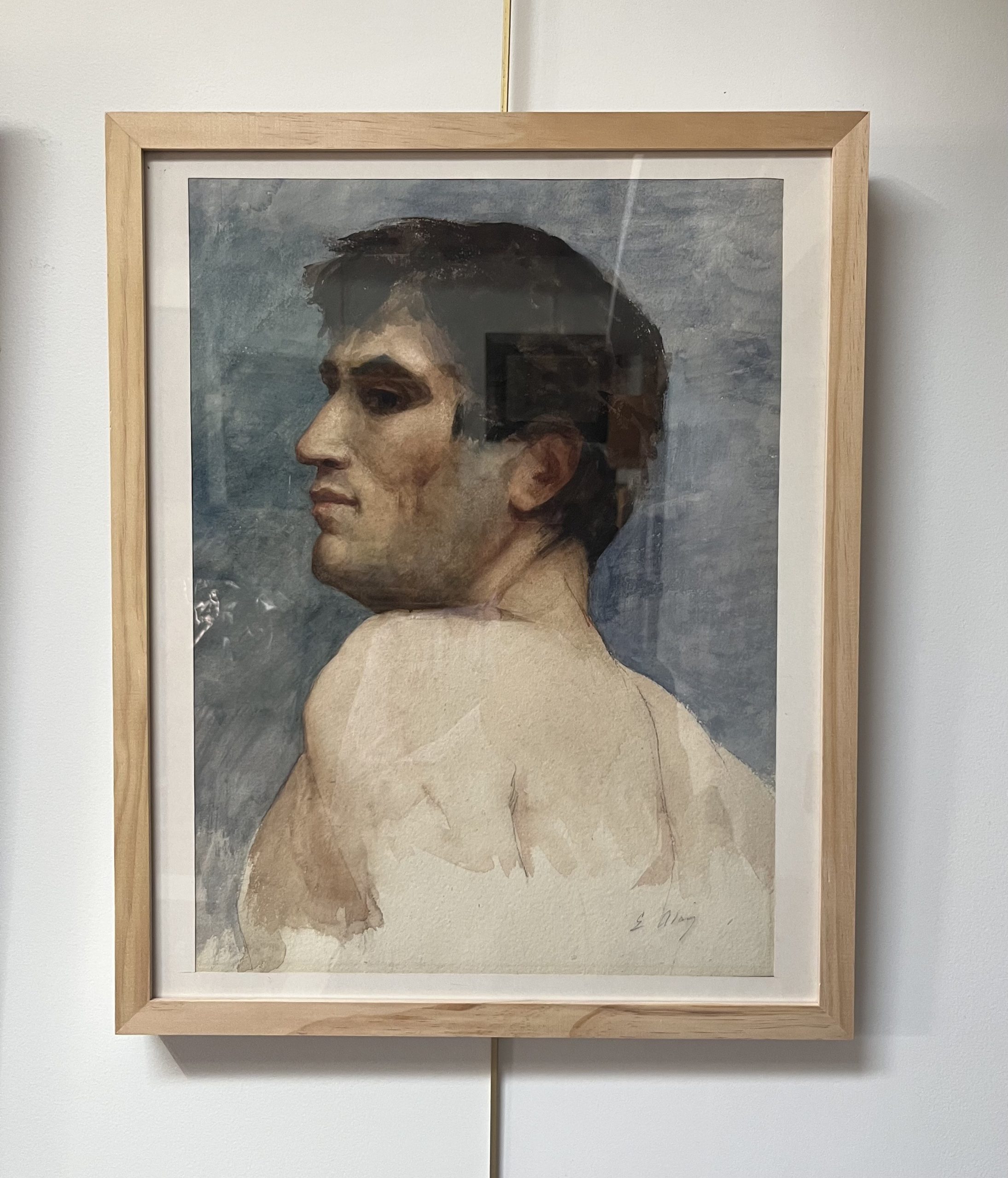 Homme en buste aquarelle 7