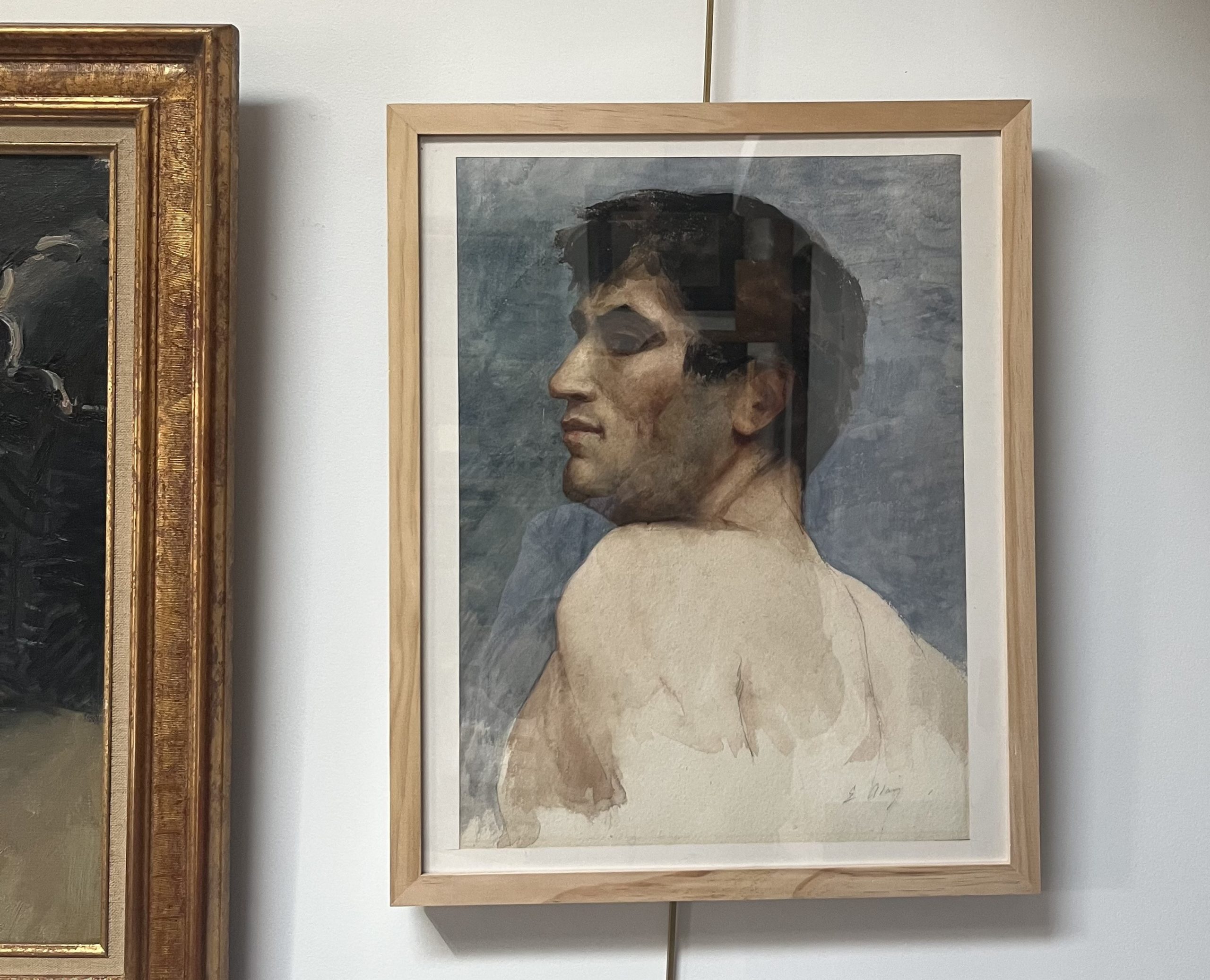 Homme en buste aquarelle 8