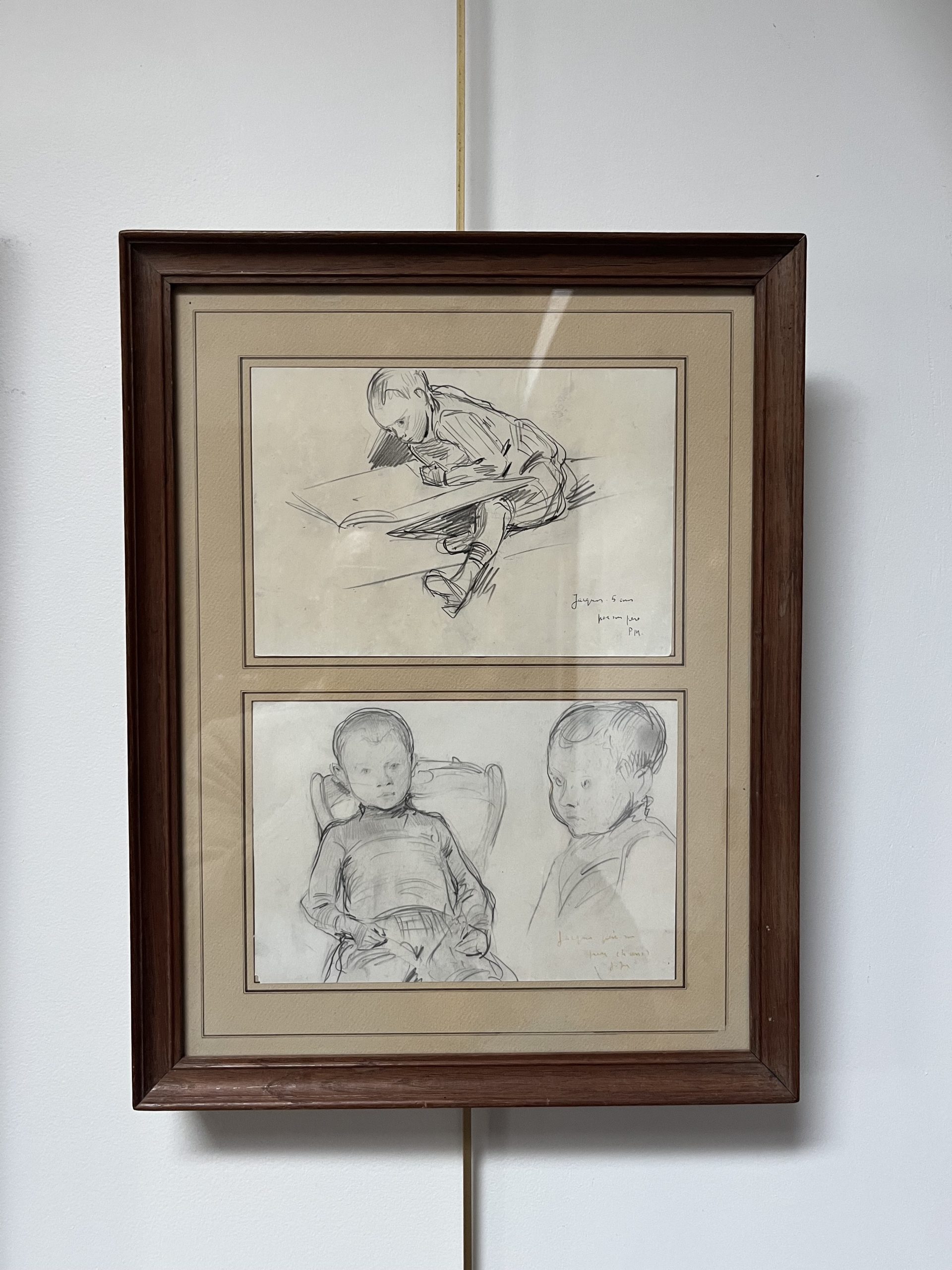 Paul Mathey Deux portraits de son fils 10