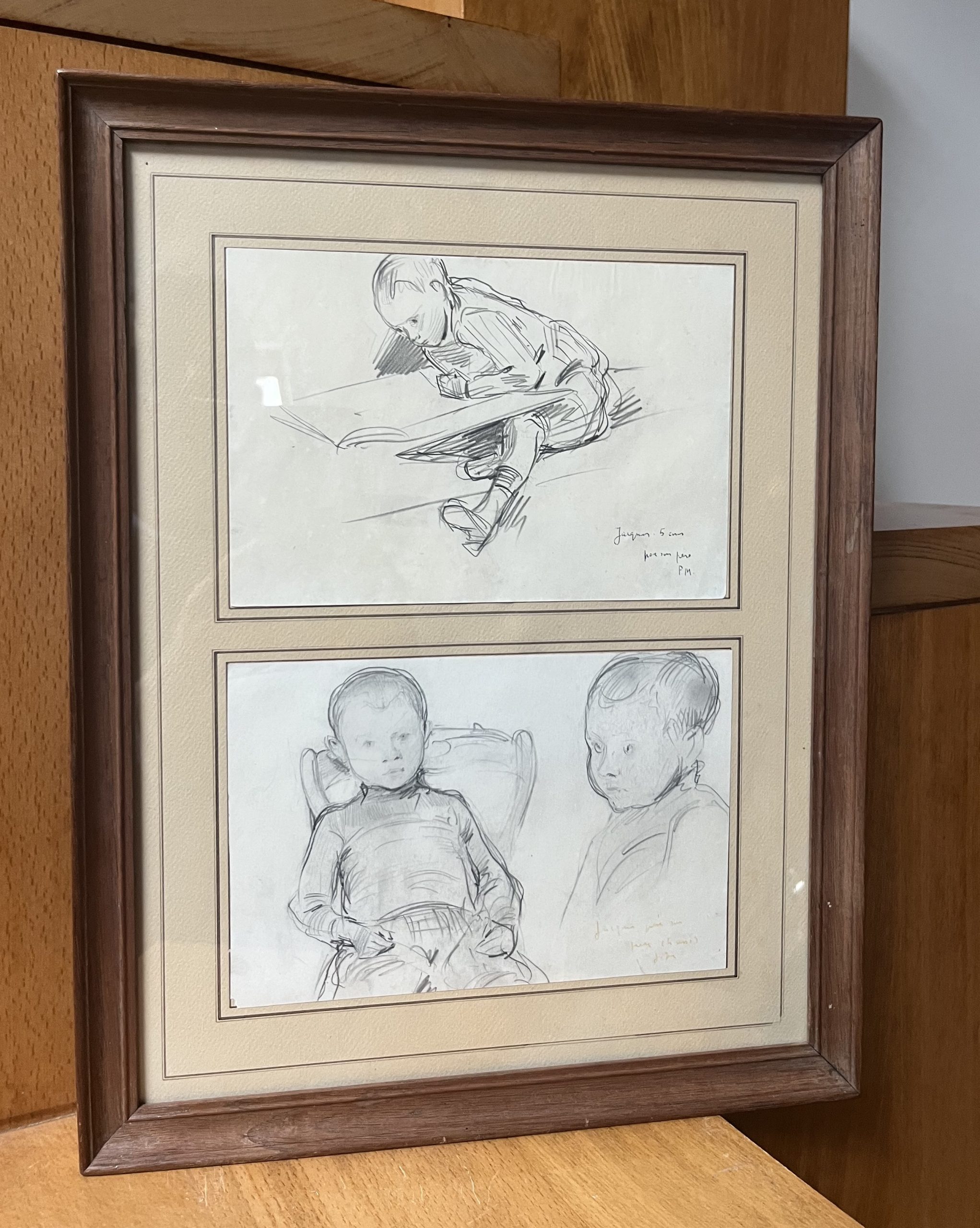 Paul Mathey Deux portraits de son fils 11