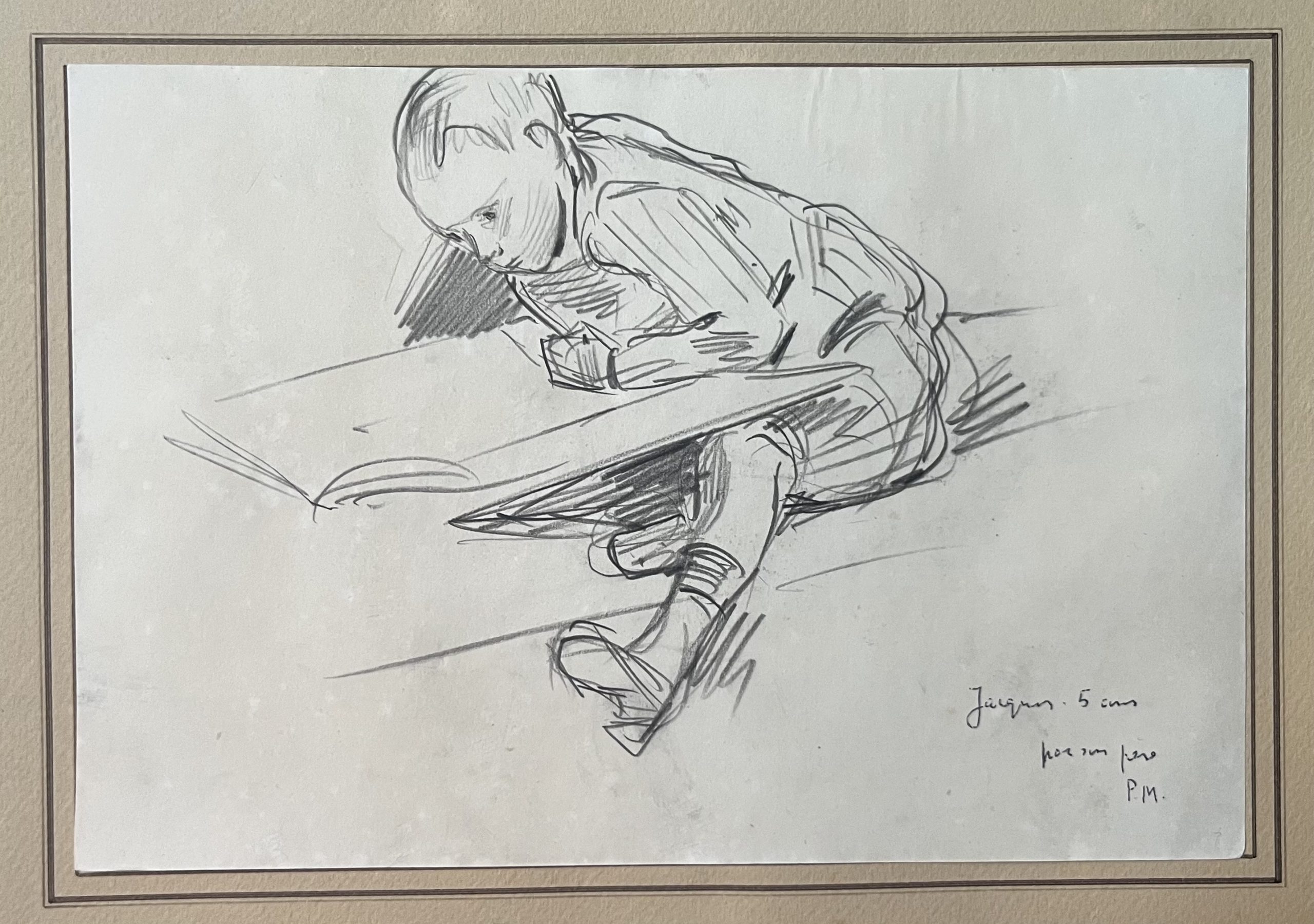 Paul Mathey Deux portraits de son fils 3