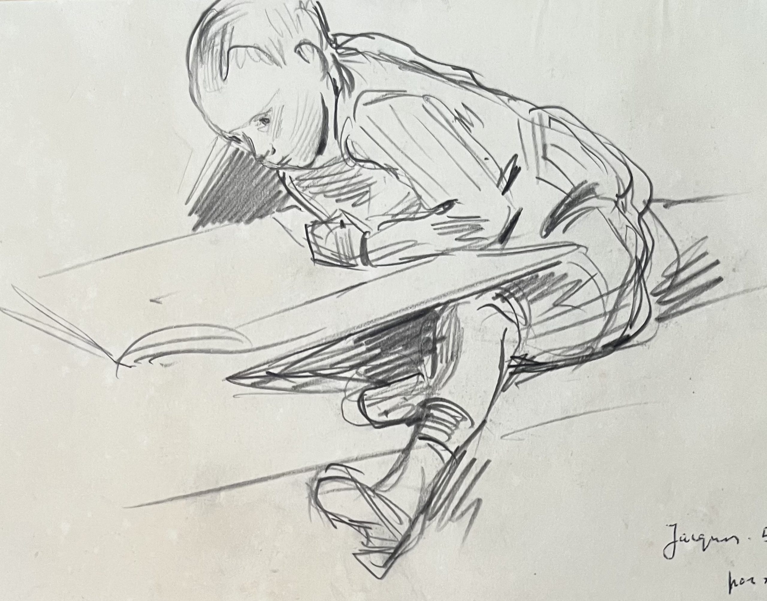 Paul Mathey Deux portraits de son fils 8