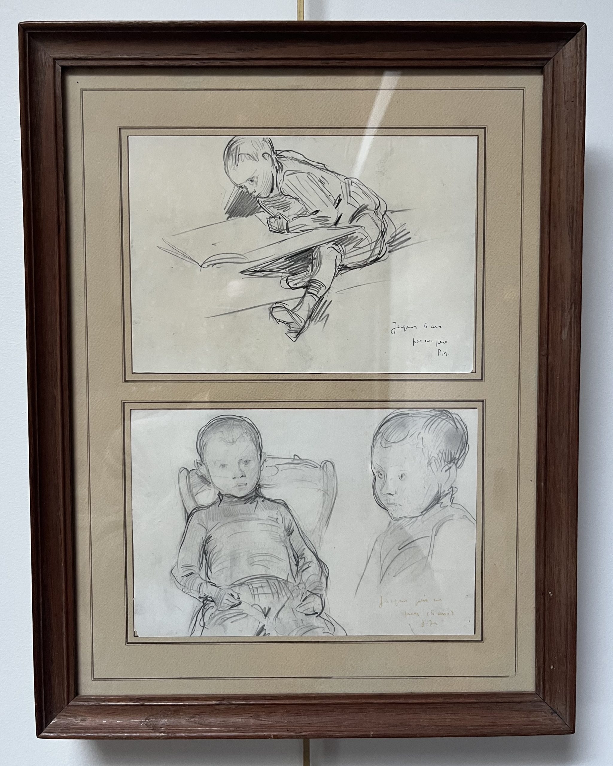 Paul Mathey Deux portraits de son fils 9