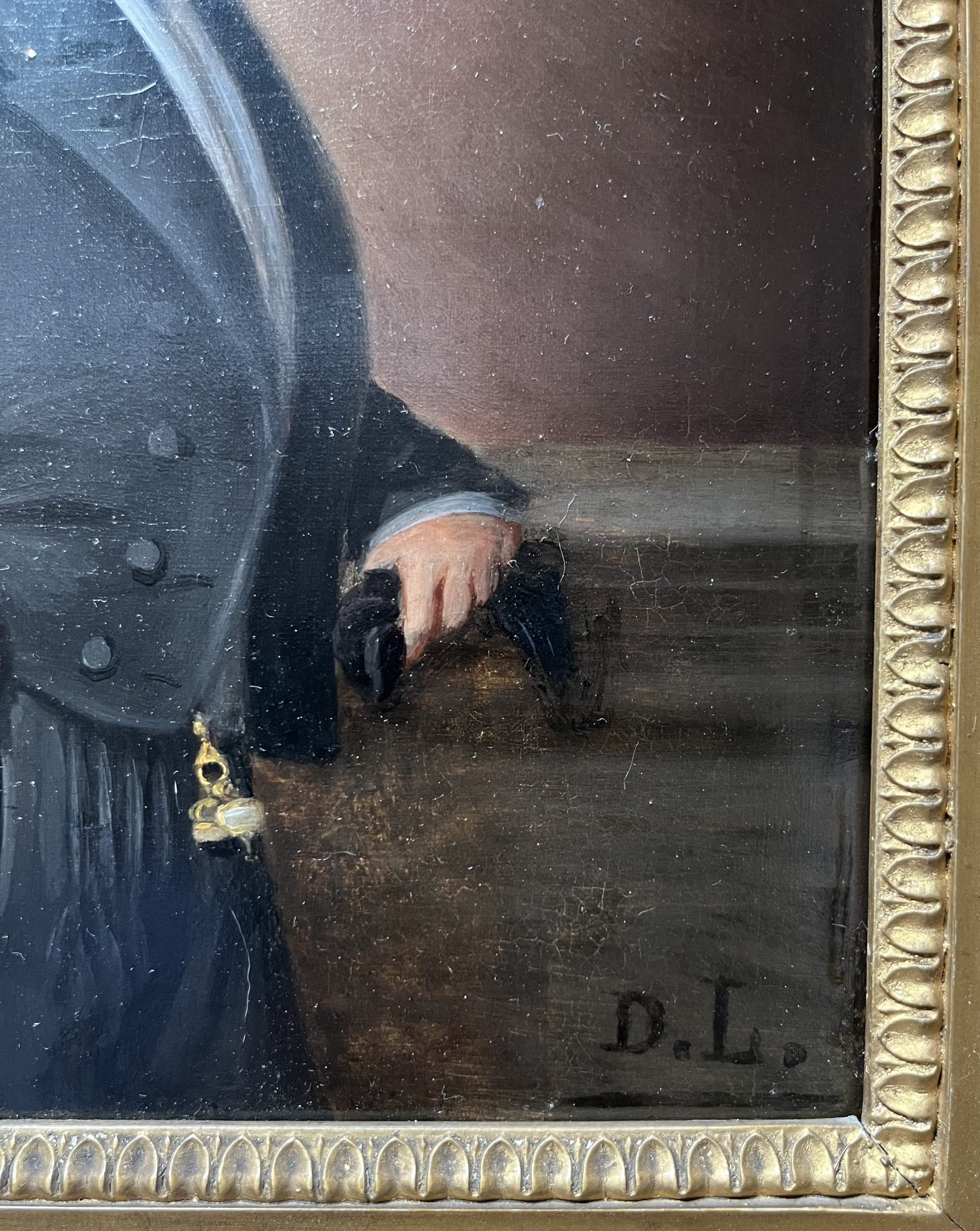 Ecole française XIX° Portrait d'homme huile sur panneau 4