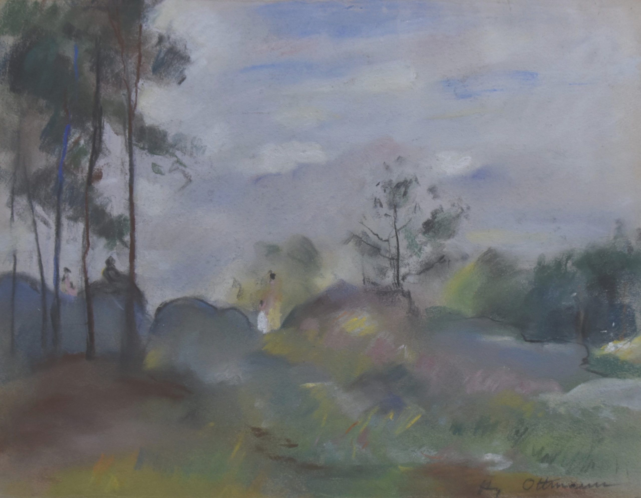 Ottmann Orée du bois dans la brume 1