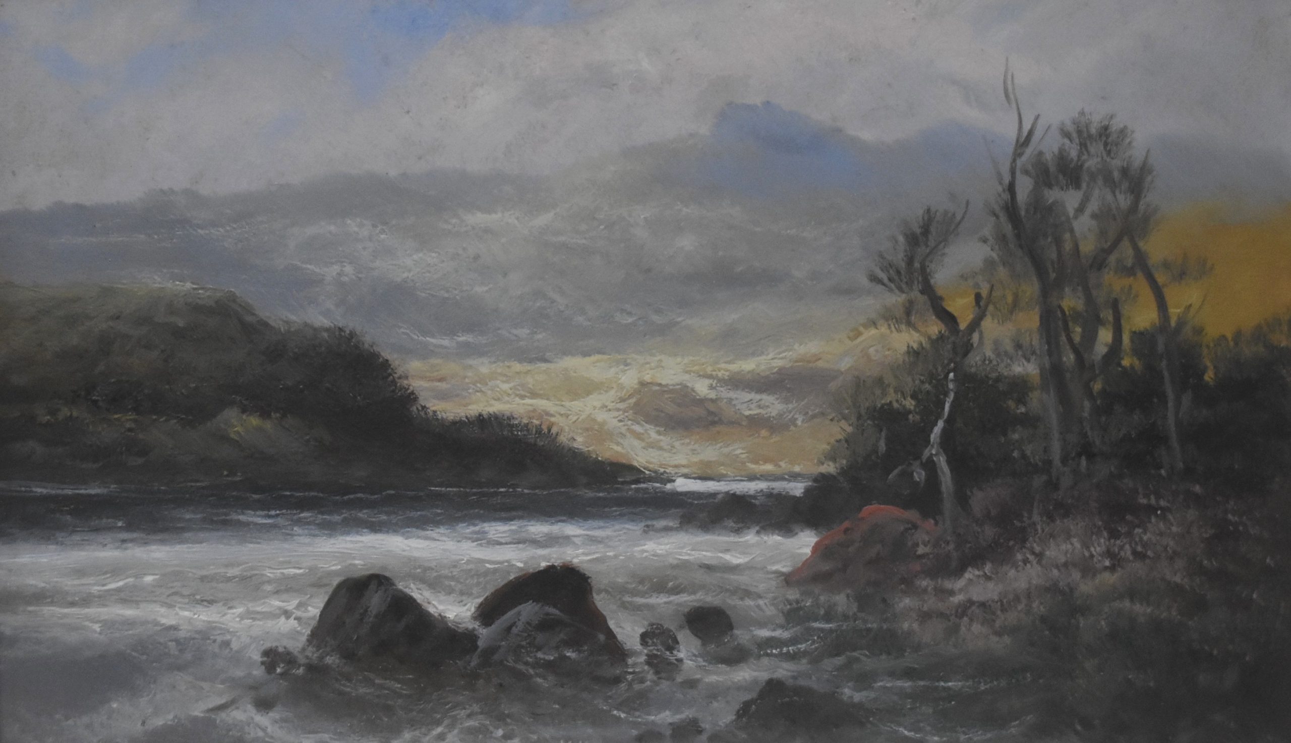 Paysage Huile sur papier 1