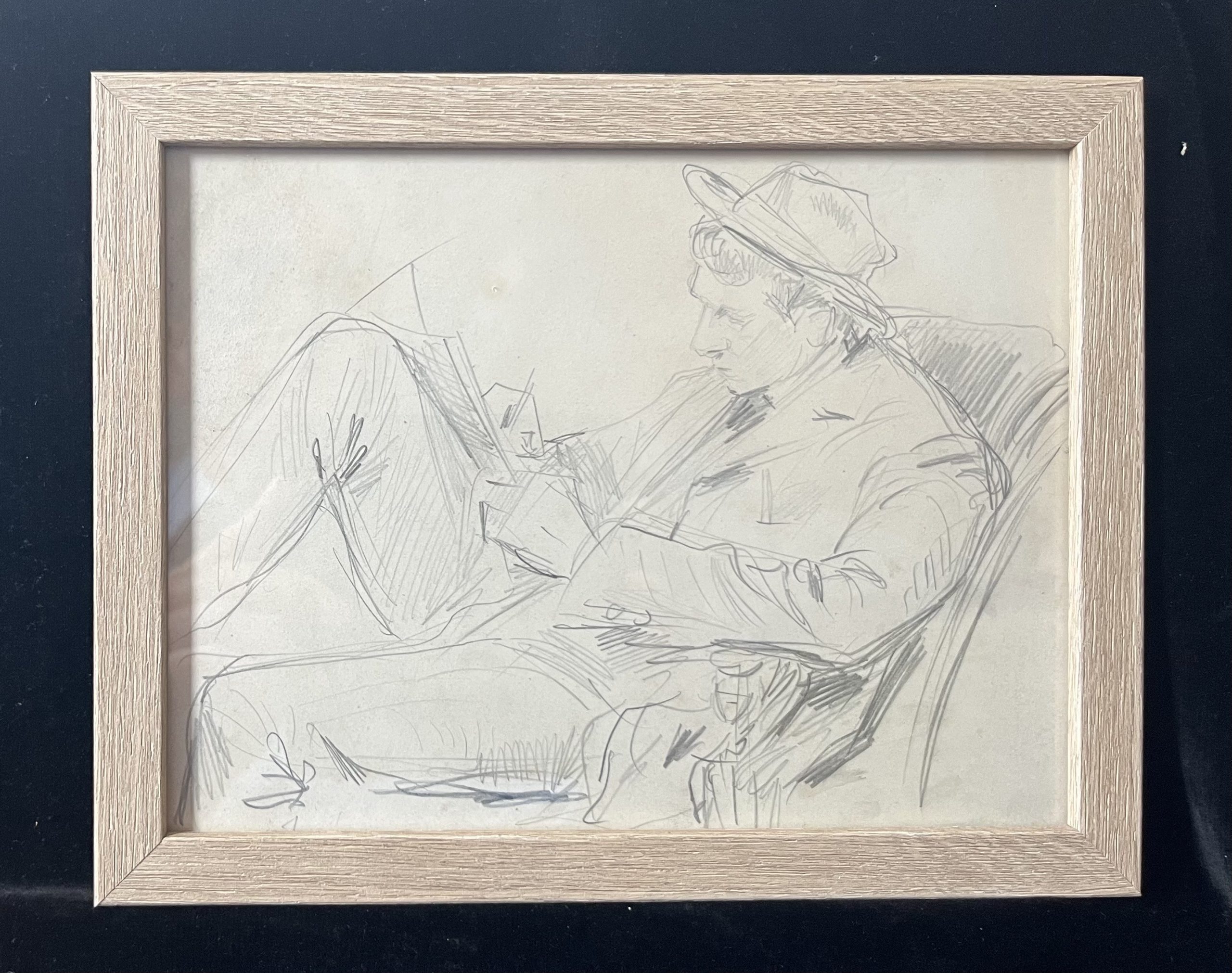 Paul Victor Mathey Son fils Jacques écrivant 4
