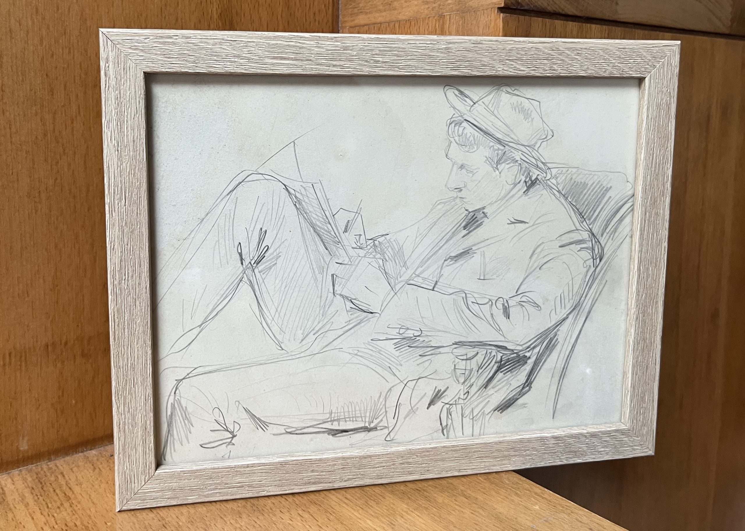 Paul Victor Mathey Son fils Jacques écrivant 9